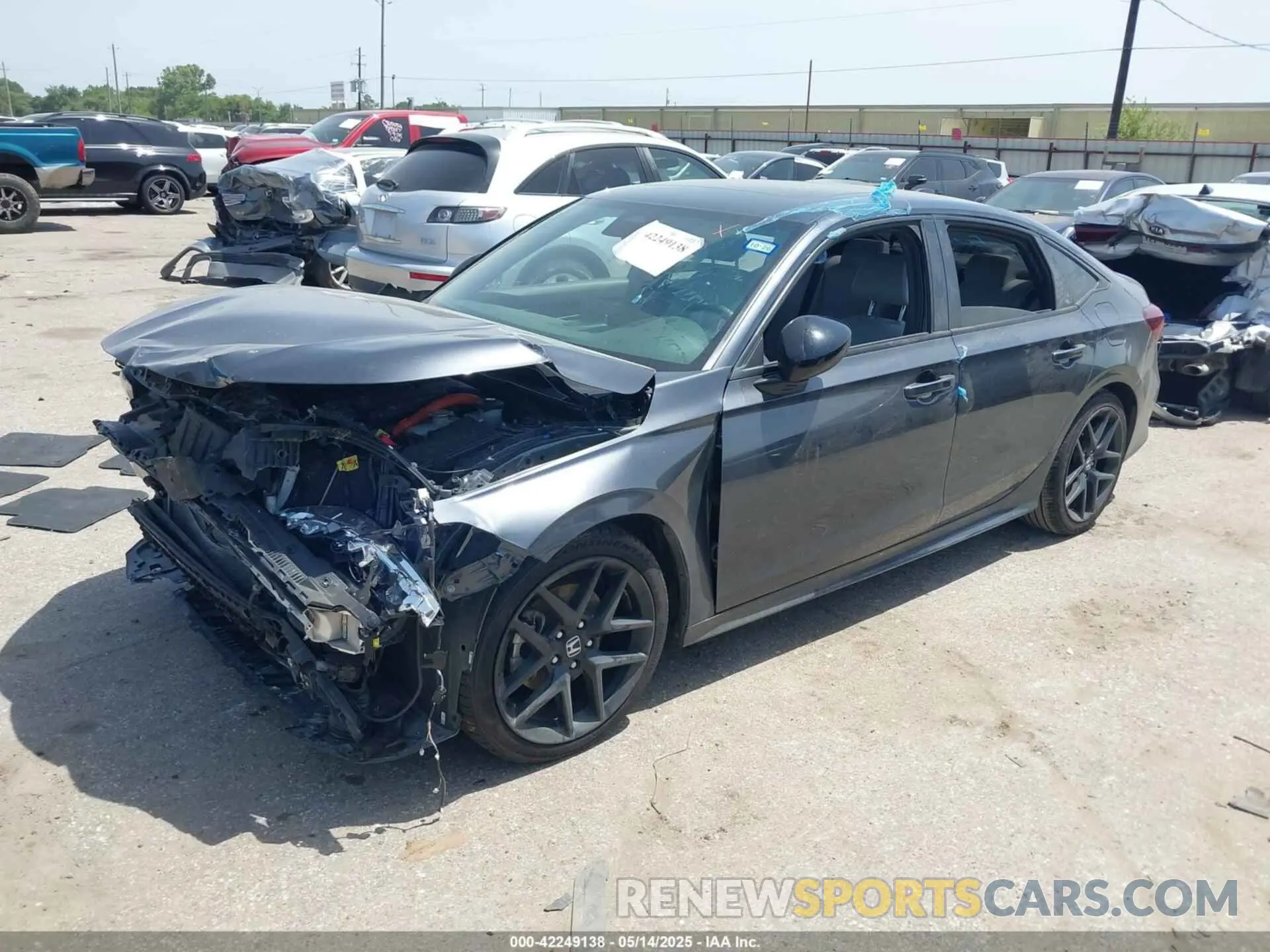 2 Photograph of a damaged car 2HGFE4F89SH308364 HONDA CIVIC  HYBRID 2025