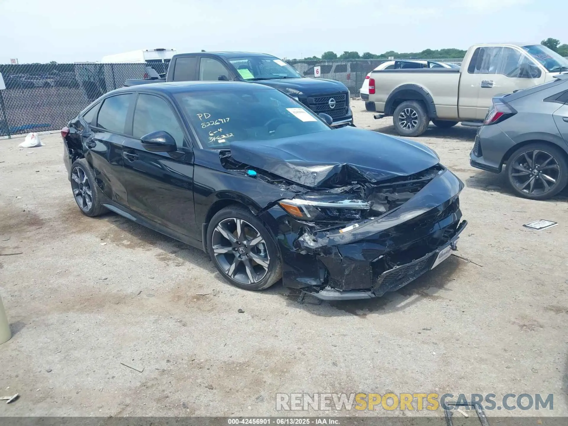 1 Photograph of a damaged car 2HGFE4F89SH346242 HONDA CIVIC HYBRID 2025