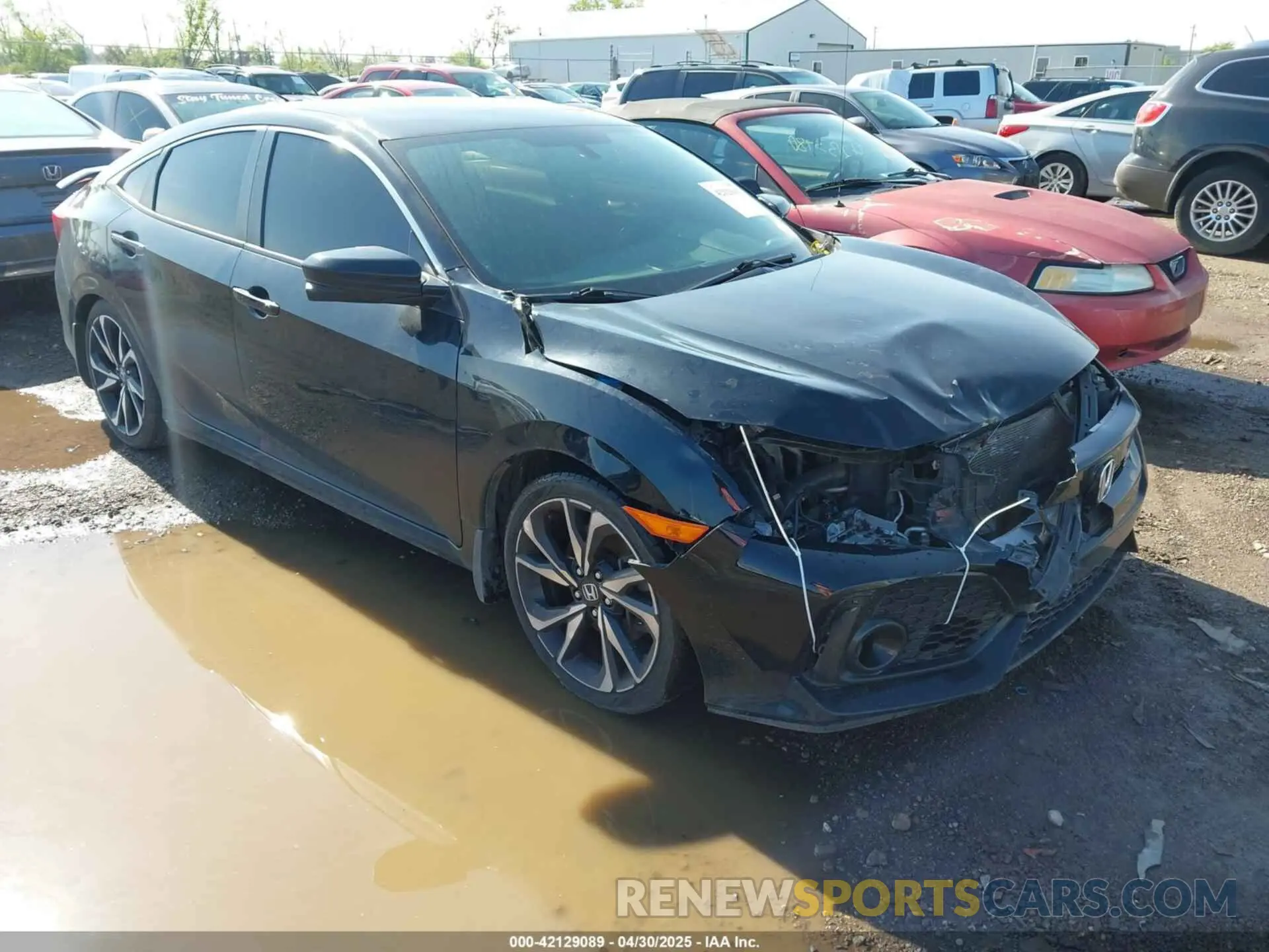 1 Photograph of a damaged car 2HGFC1E51KH703537 HONDA CIVIC SI 2019