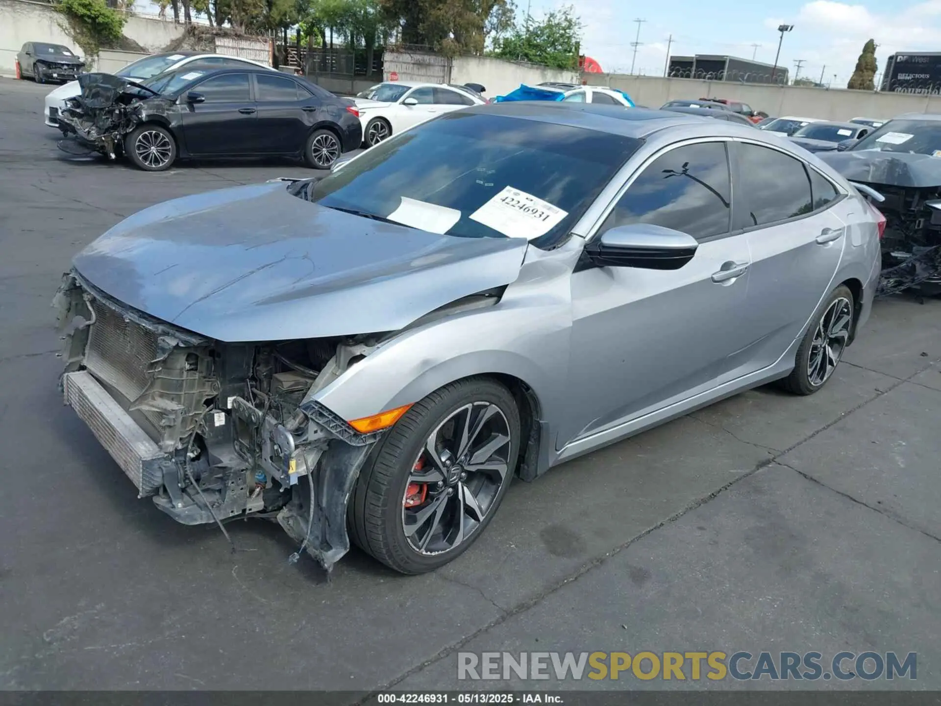 2 Photograph of a damaged car 2HGFC1E51KH708334 HONDA CIVIC SI 2019