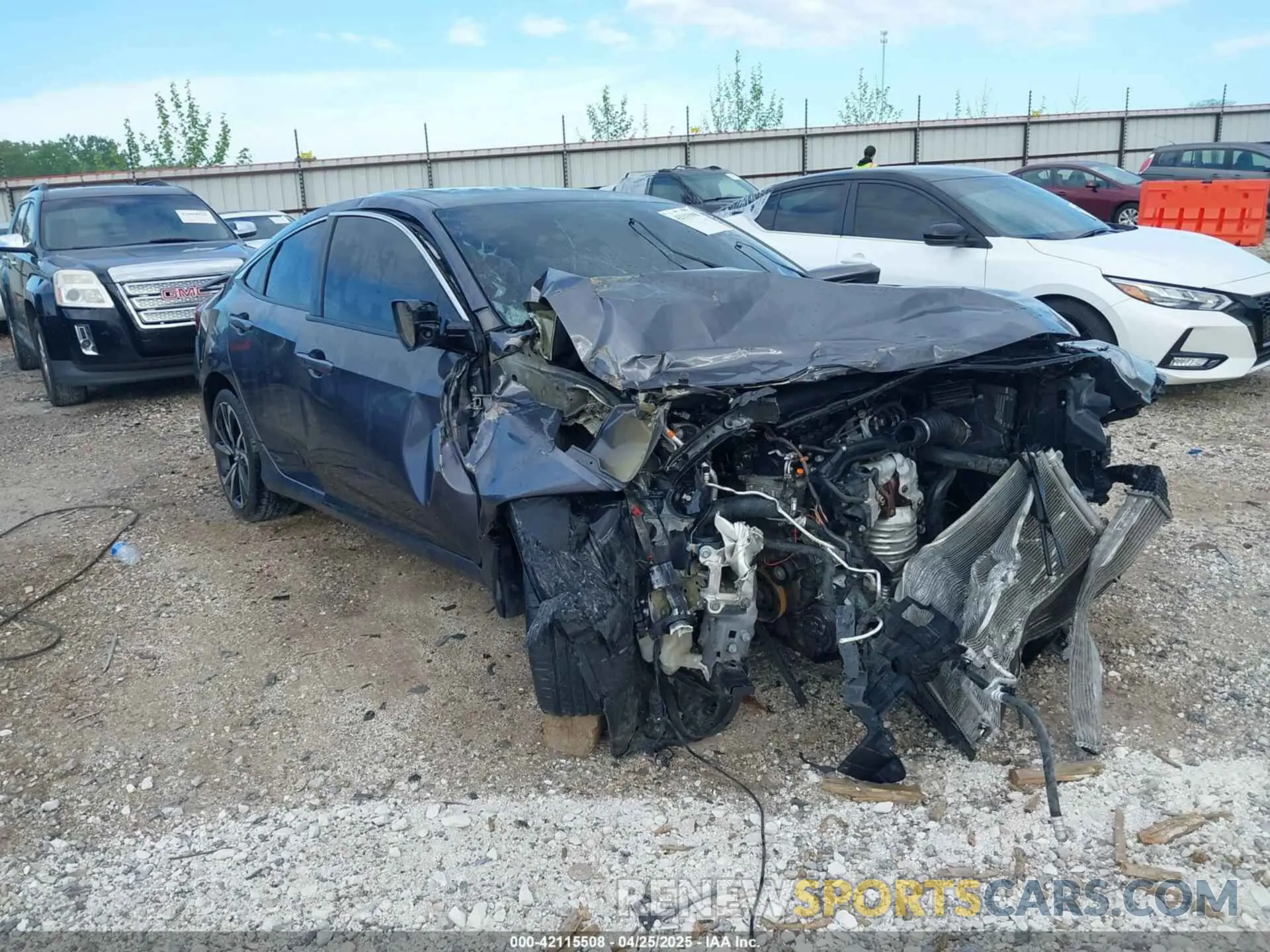 1 Photograph of a damaged car 2HGFC1E55KH701354 HONDA CIVIC SI 2019