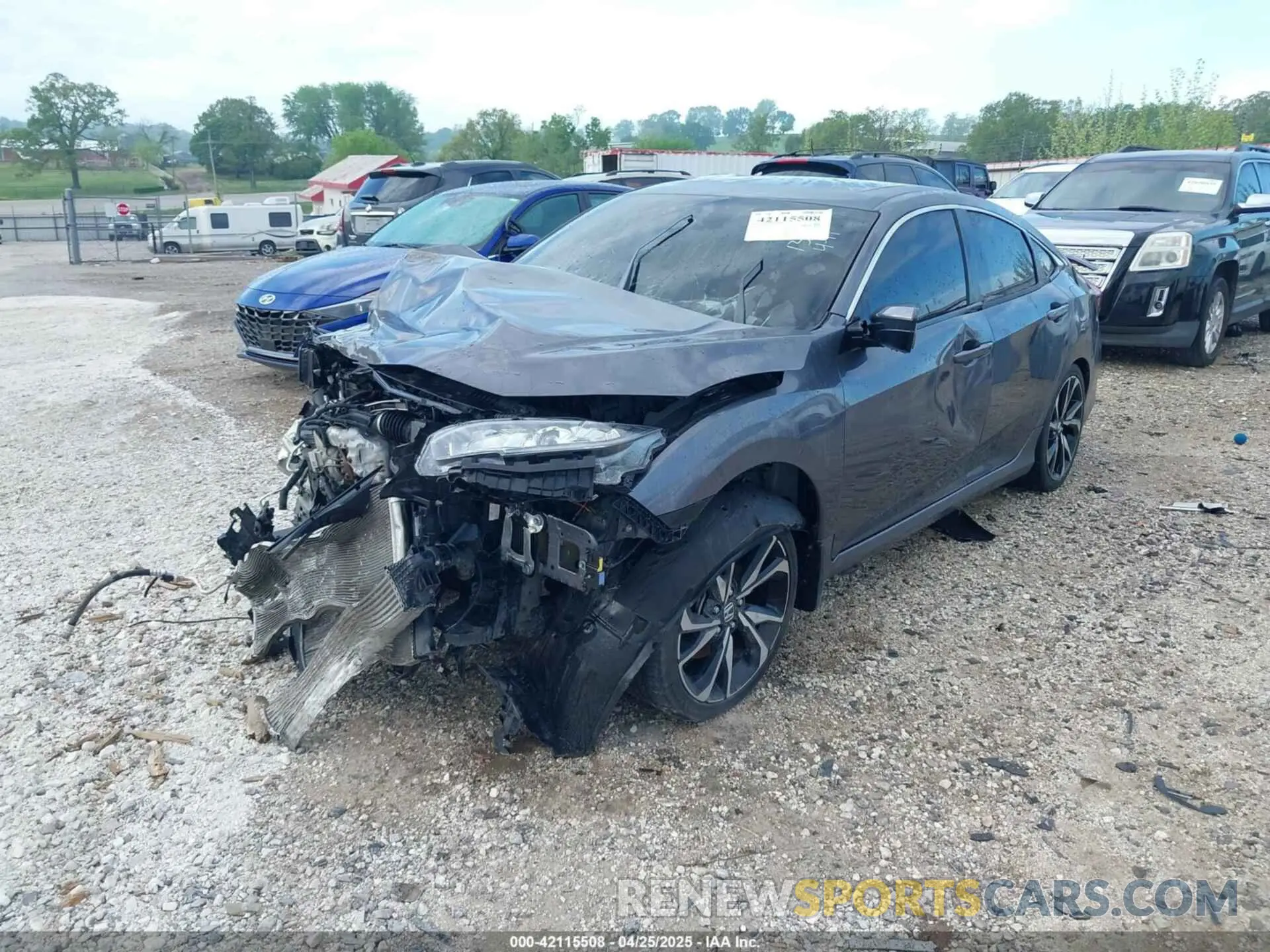 2 Photograph of a damaged car 2HGFC1E55KH701354 HONDA CIVIC SI 2019