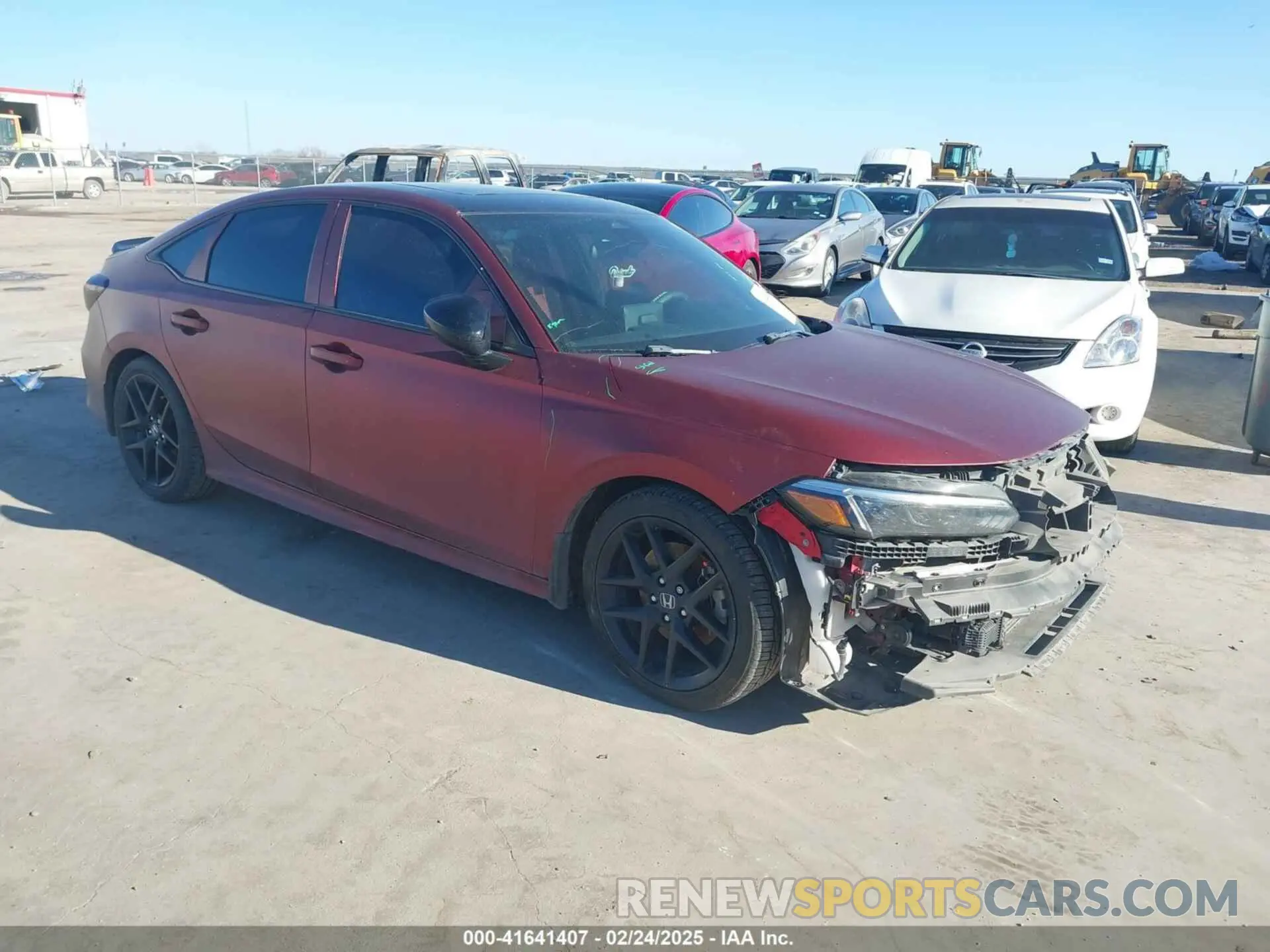 1 Photograph of a damaged car 2HGFE1E51NH470869 HONDA CIVIC SI 2022
