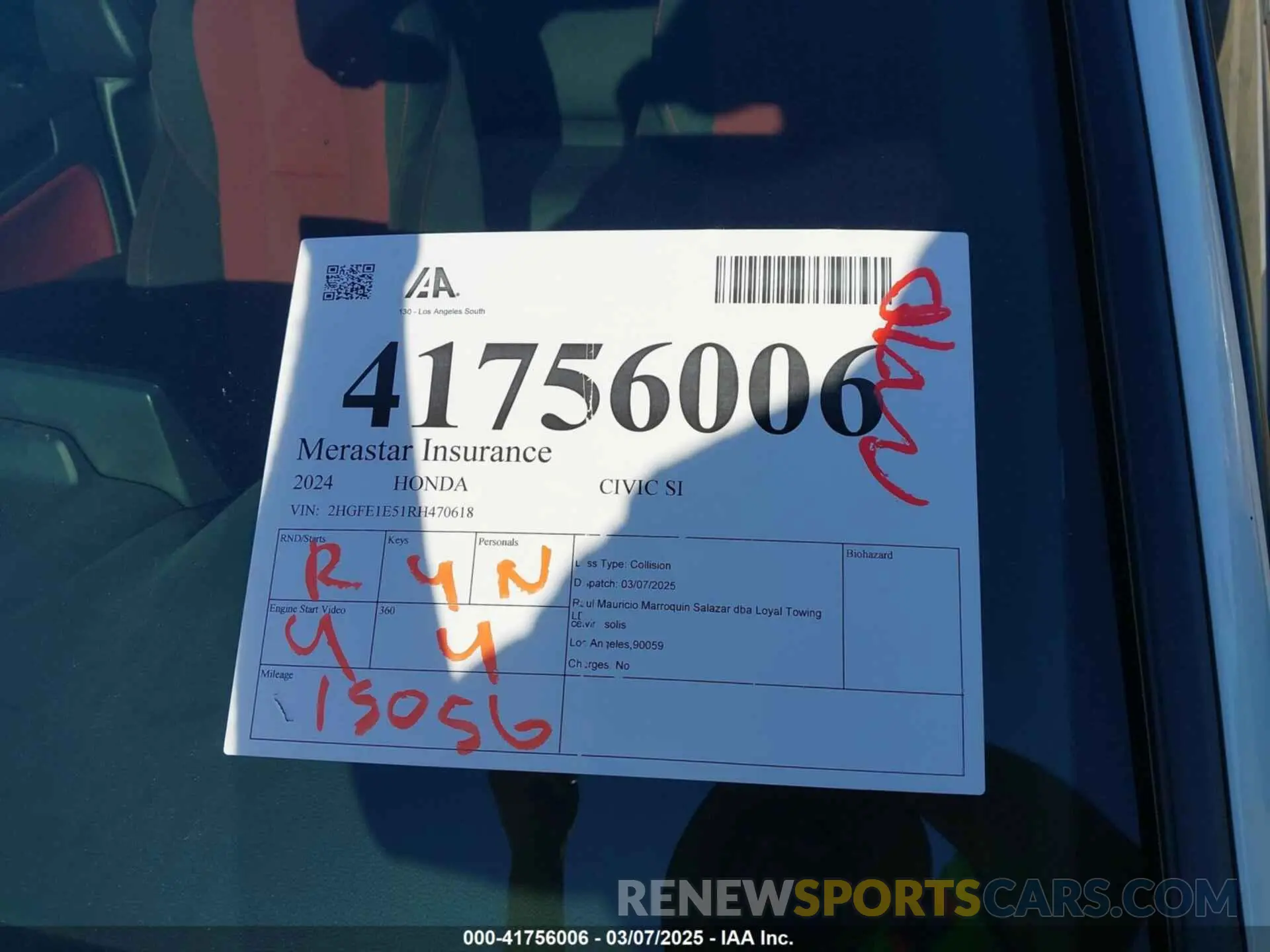 17 Фотография поврежденного автомобиля 2HGFE1E51RH470618 HONDA CIVIC SI 2024