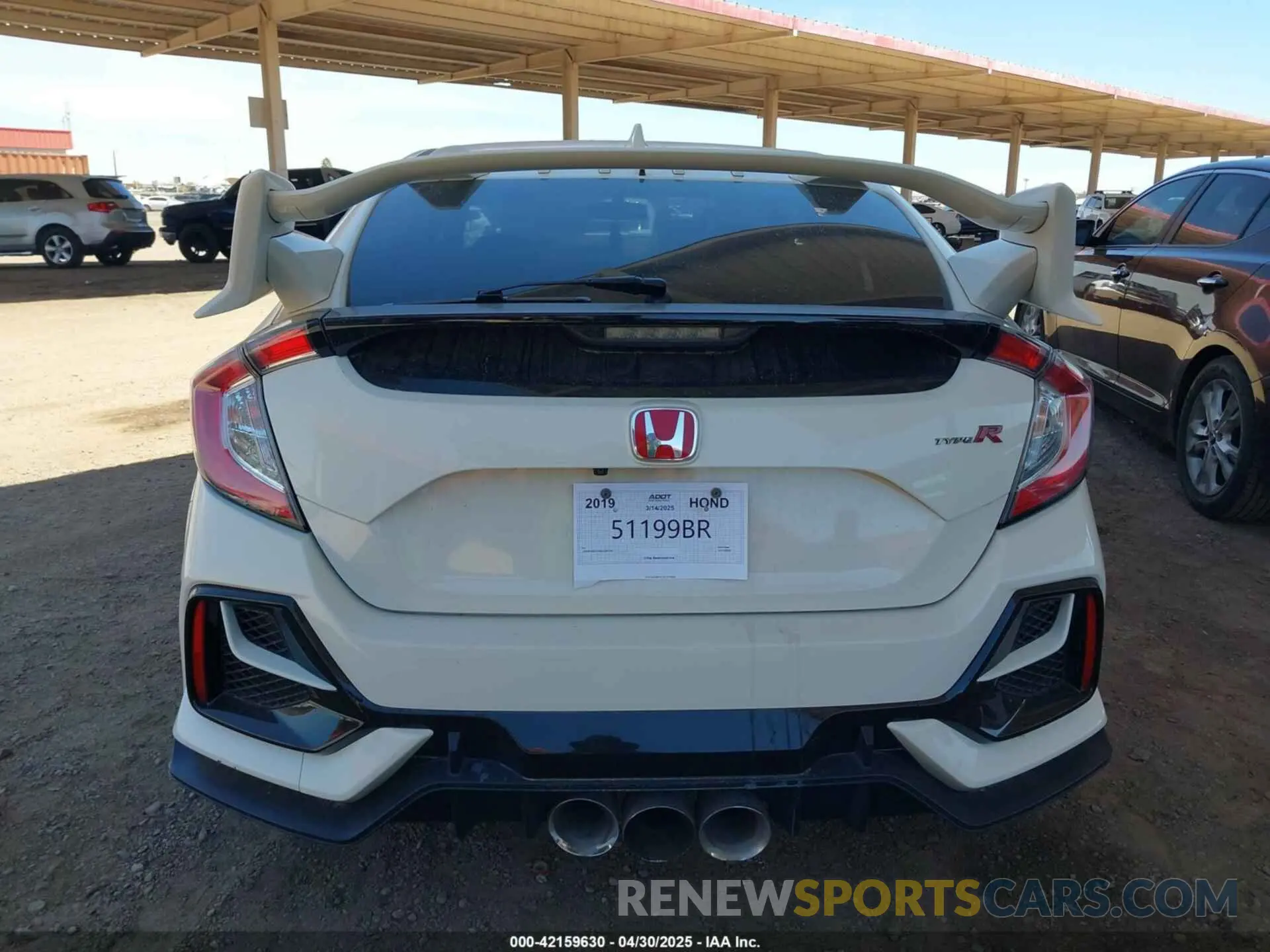 16 Фотография поврежденного автомобиля SHHFK8G76KU205704 HONDA CIVIC TYPE R 2019