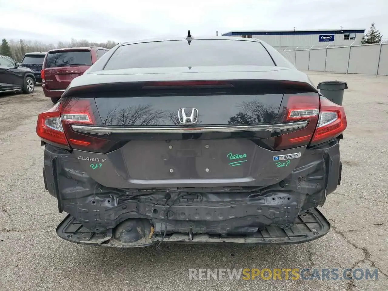 6 Photograph of a damaged car JHMZC5F12KC800603 HONDA CLARITY 2019