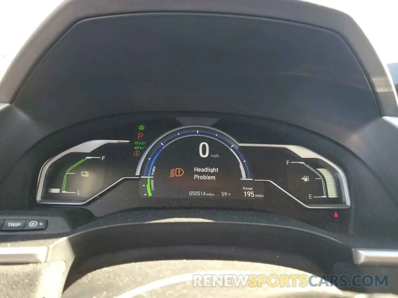 9 Photograph of a damaged car JHMZC5F32KC004712 HONDA CLARITY 2019
