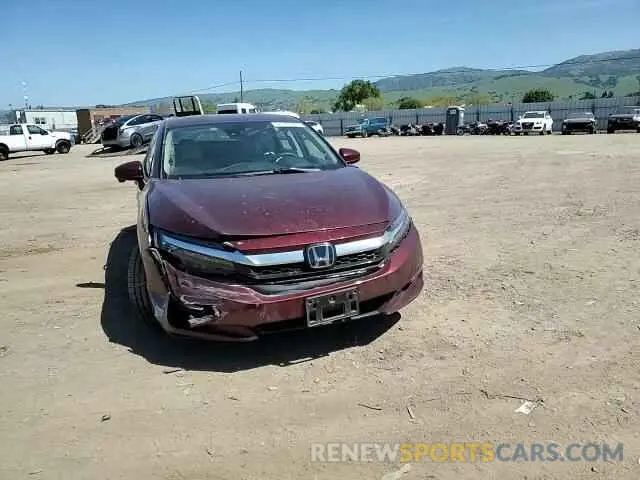 10 Photograph of a damaged car JHMZC5F13MC000167 HONDA CLARITY 2021