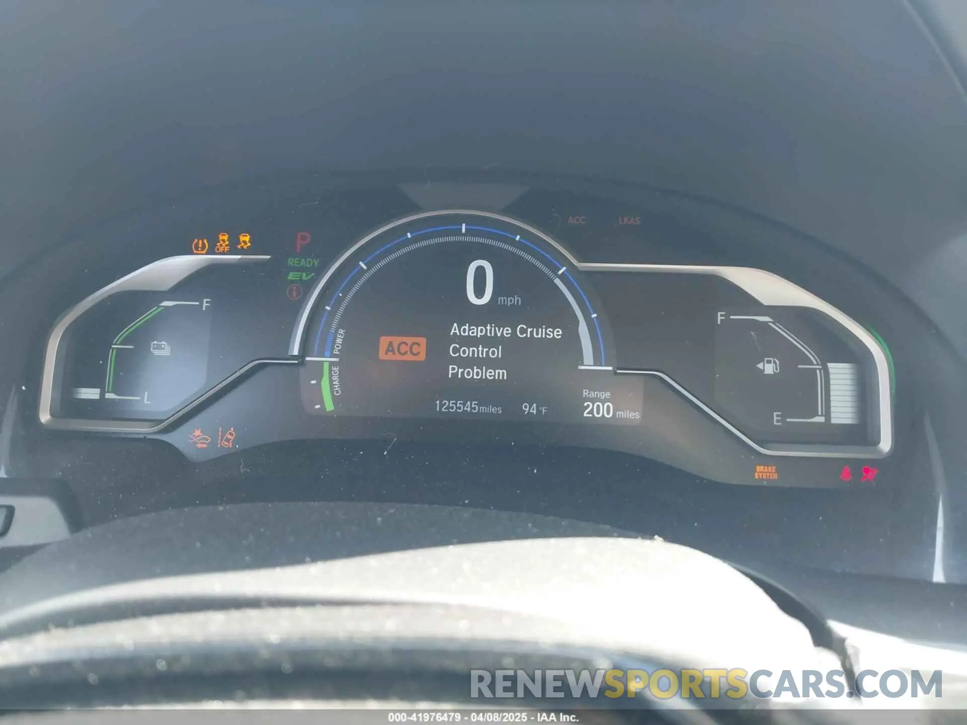 7 Photograph of a damaged car JHMZC5F15KC004170 HONDA CLARITY PLUG-IN HYBRID 2019
