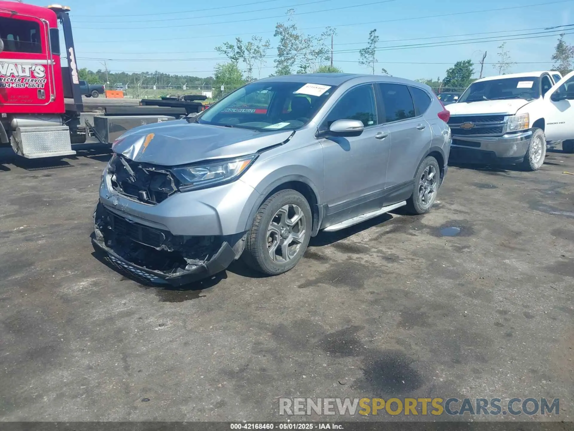 2 Photograph of a damaged car 2HKRW1H55KH515531 HONDA CR-V 2019