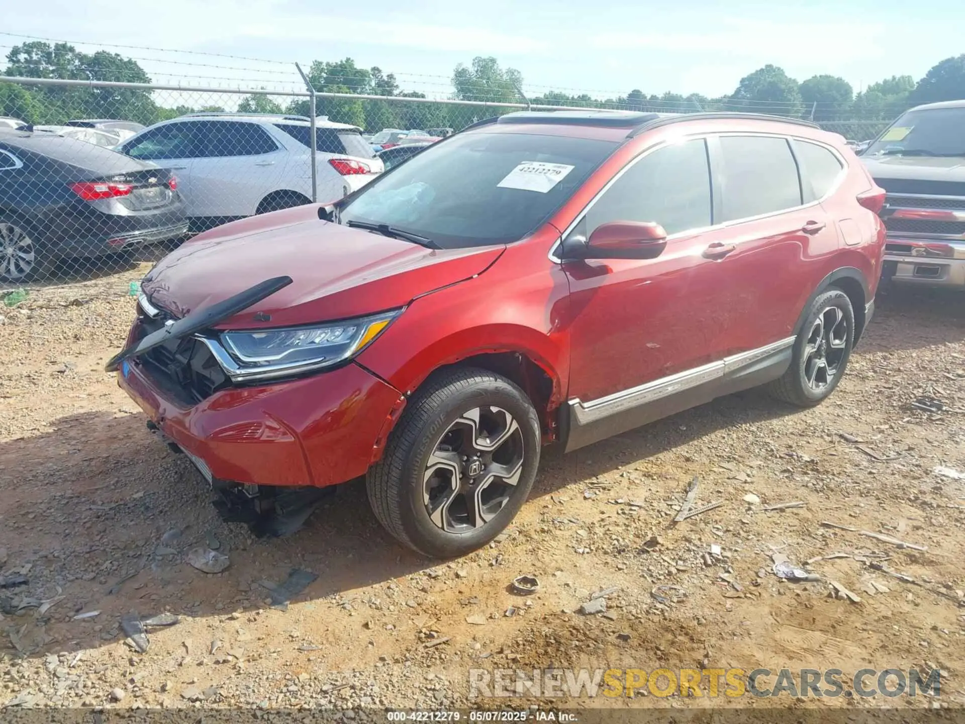 2 Photograph of a damaged car 2HKRW1H93KH505289 HONDA CR-V 2019