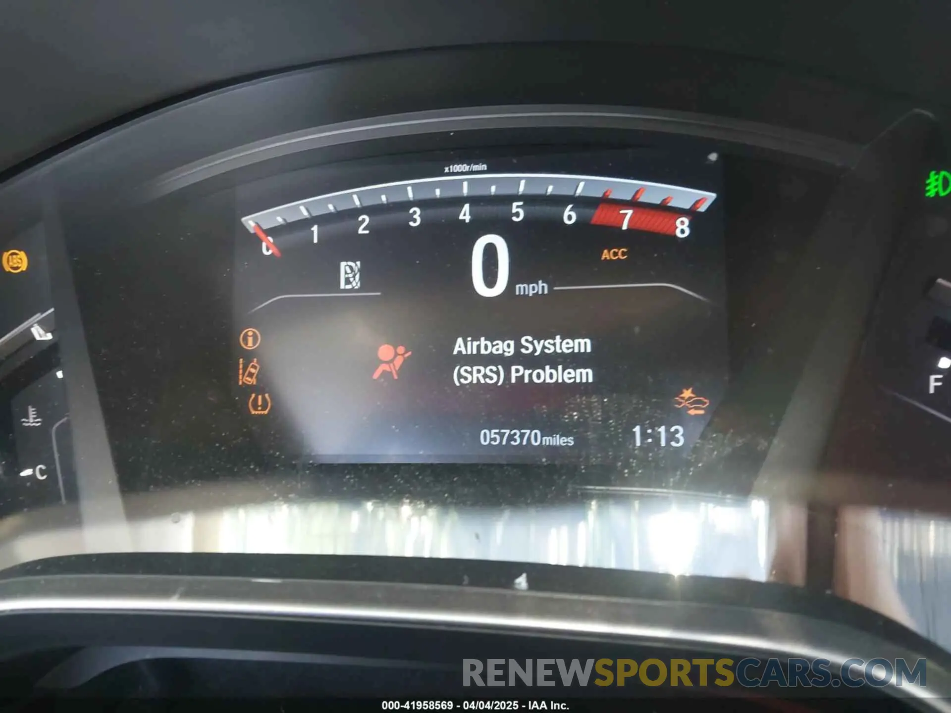 7 Photograph of a damaged car 2HKRW2H82KH660817 HONDA CR-V 2019