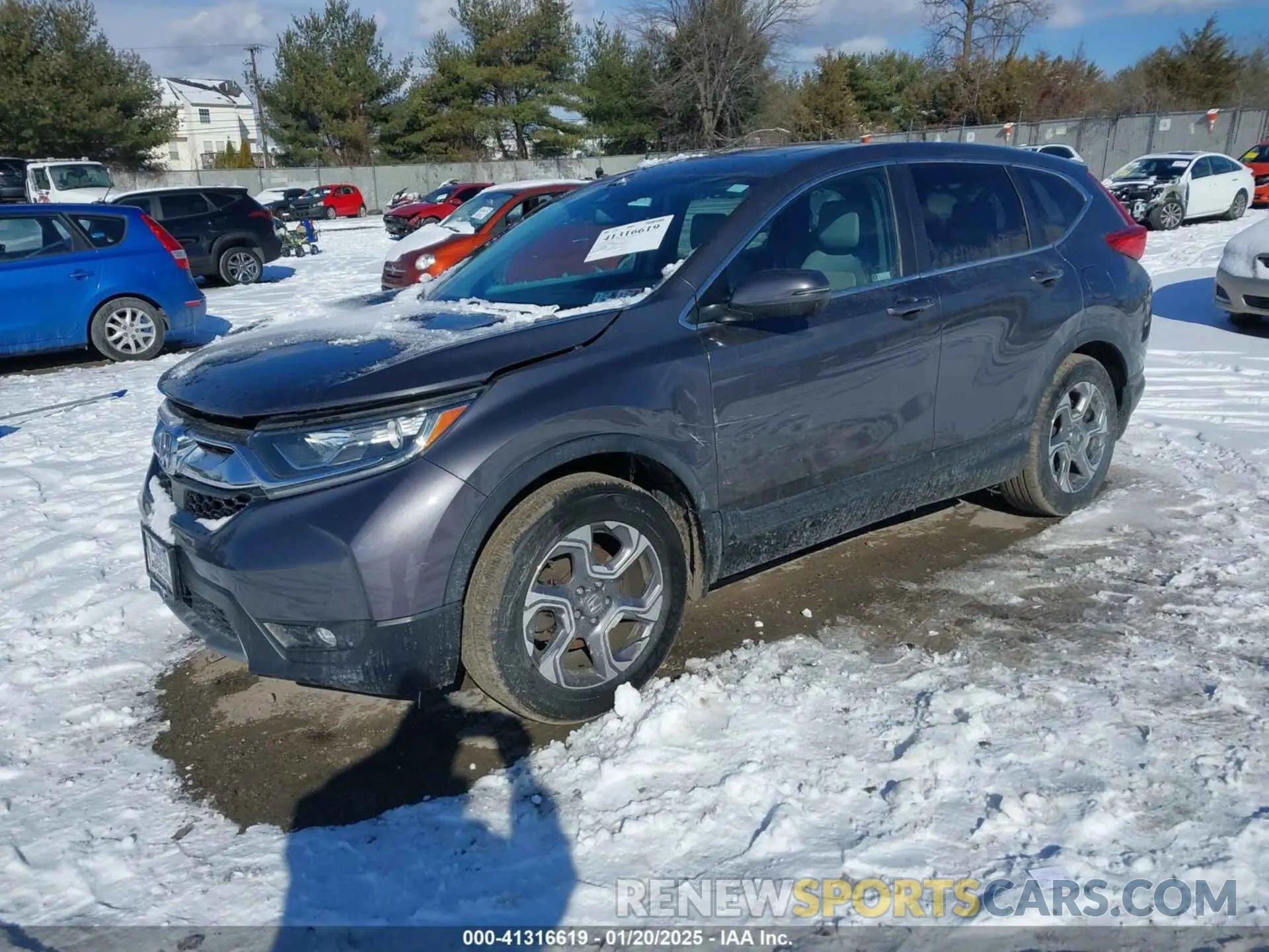 2 Фотография поврежденного автомобиля 2HKRW2H8XKH671869 HONDA CR-V 2019