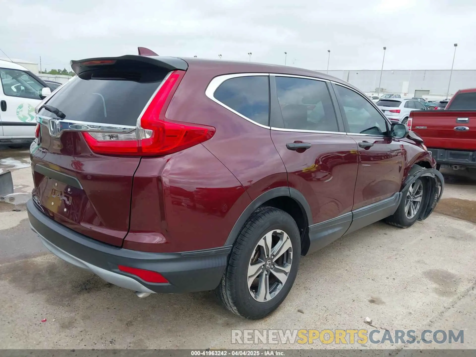 4 Фотография поврежденного автомобиля 2HKRW5H38KH409192 HONDA CR-V 2019