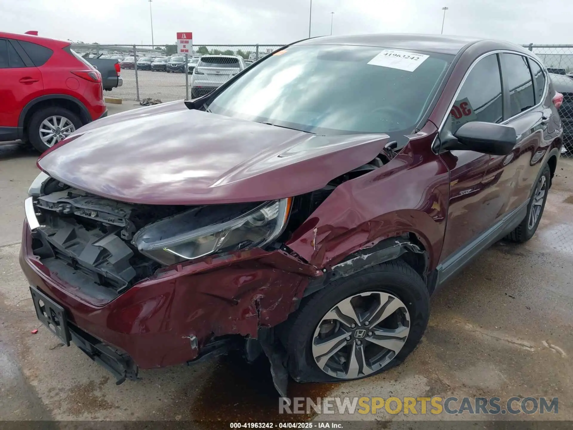 6 Фотография поврежденного автомобиля 2HKRW5H38KH409192 HONDA CR-V 2019