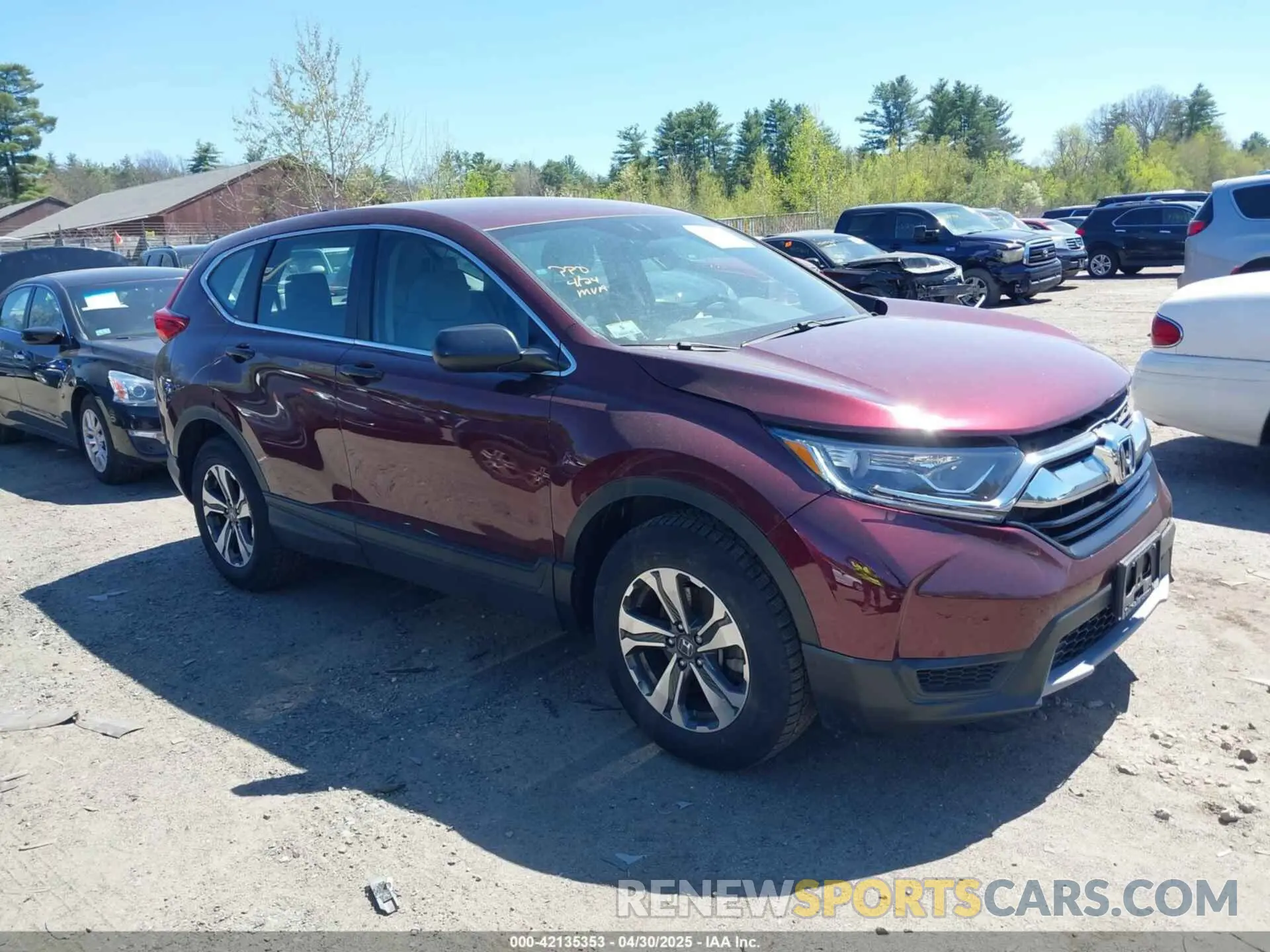 1 Фотография поврежденного автомобиля 2HKRW6H36KH215234 HONDA CR-V 2019