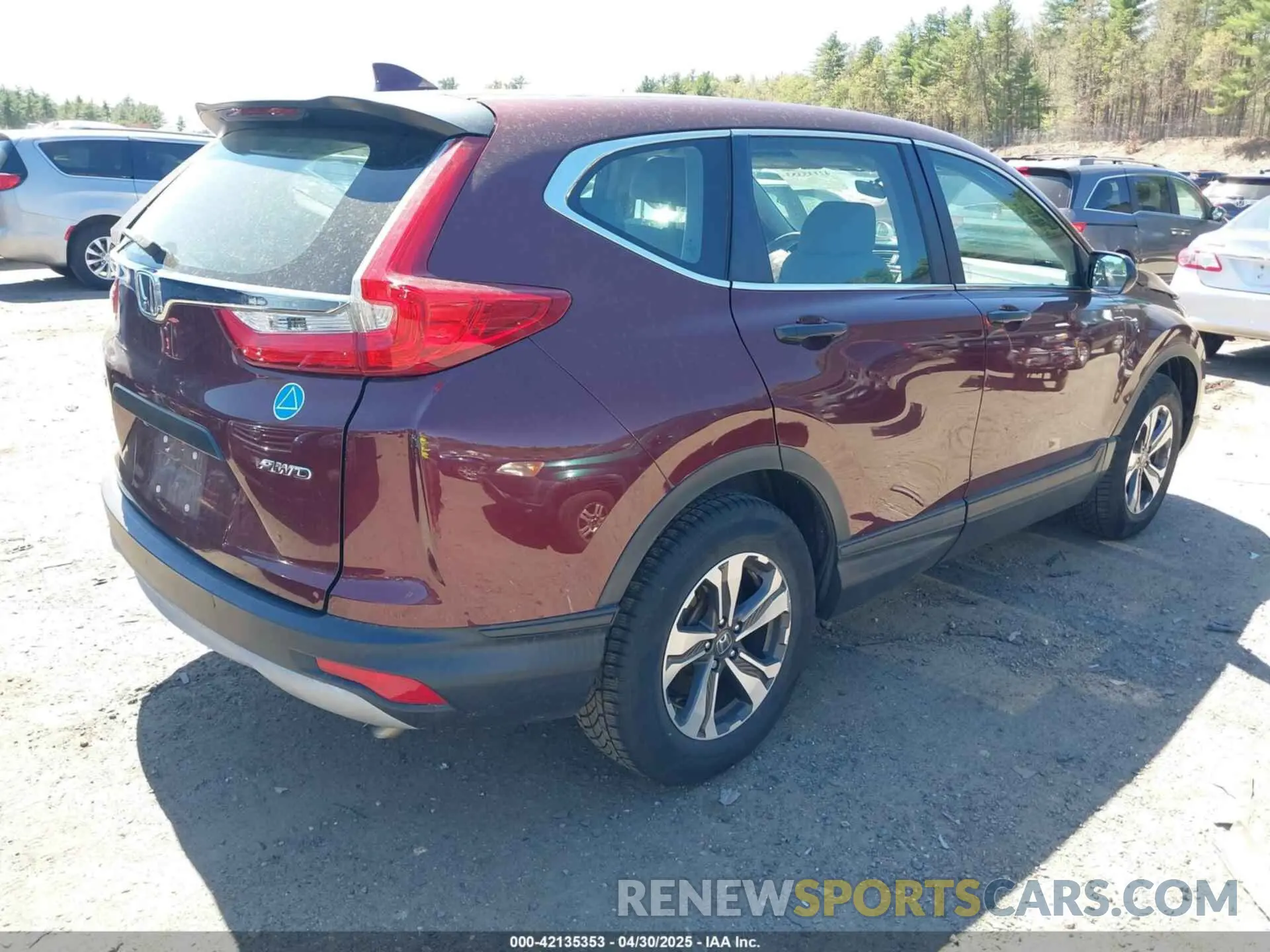 4 Фотография поврежденного автомобиля 2HKRW6H36KH215234 HONDA CR-V 2019