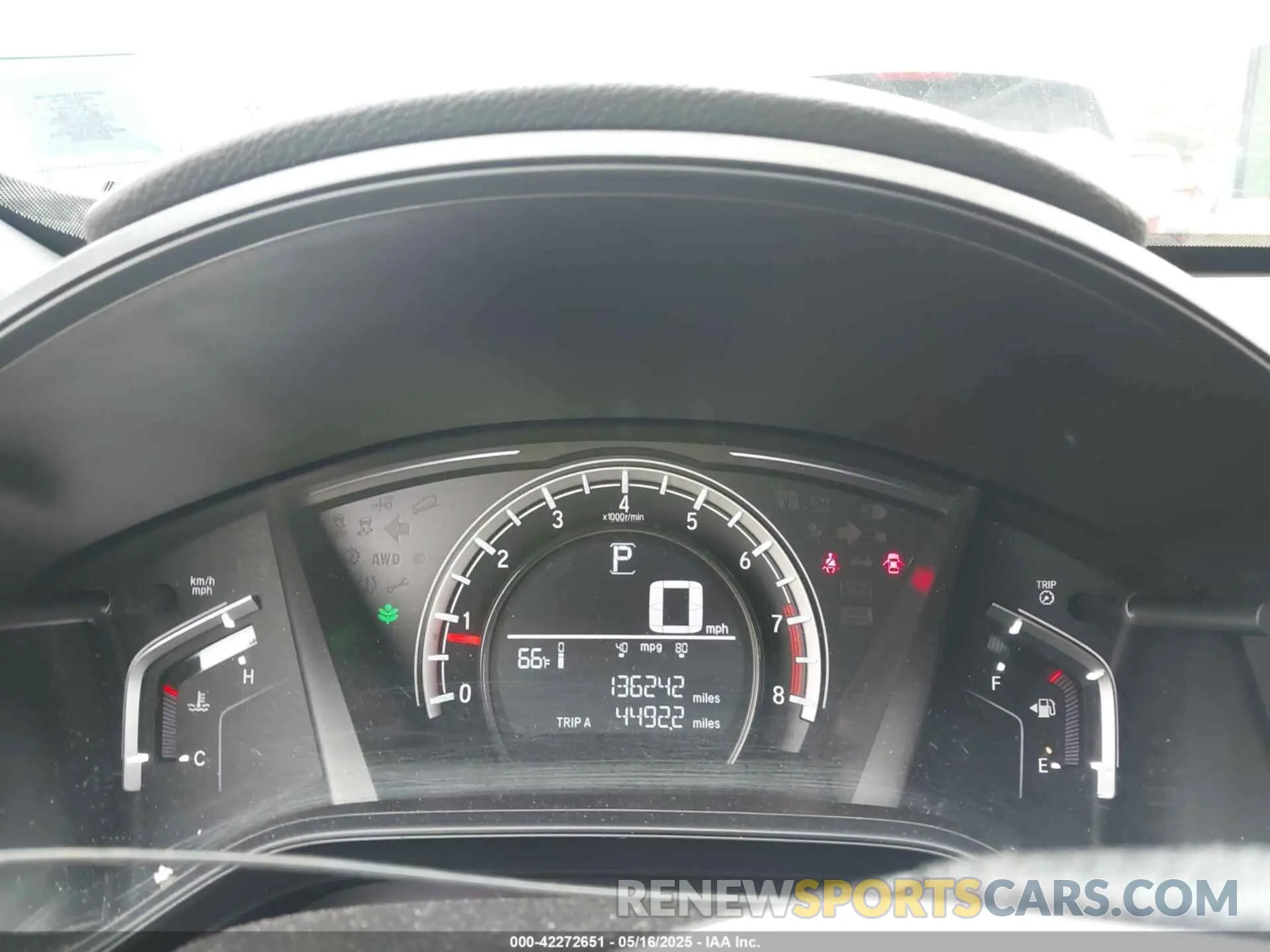 15 Фотография поврежденного автомобиля 2HKRW6H36KH219848 HONDA CR-V 2019