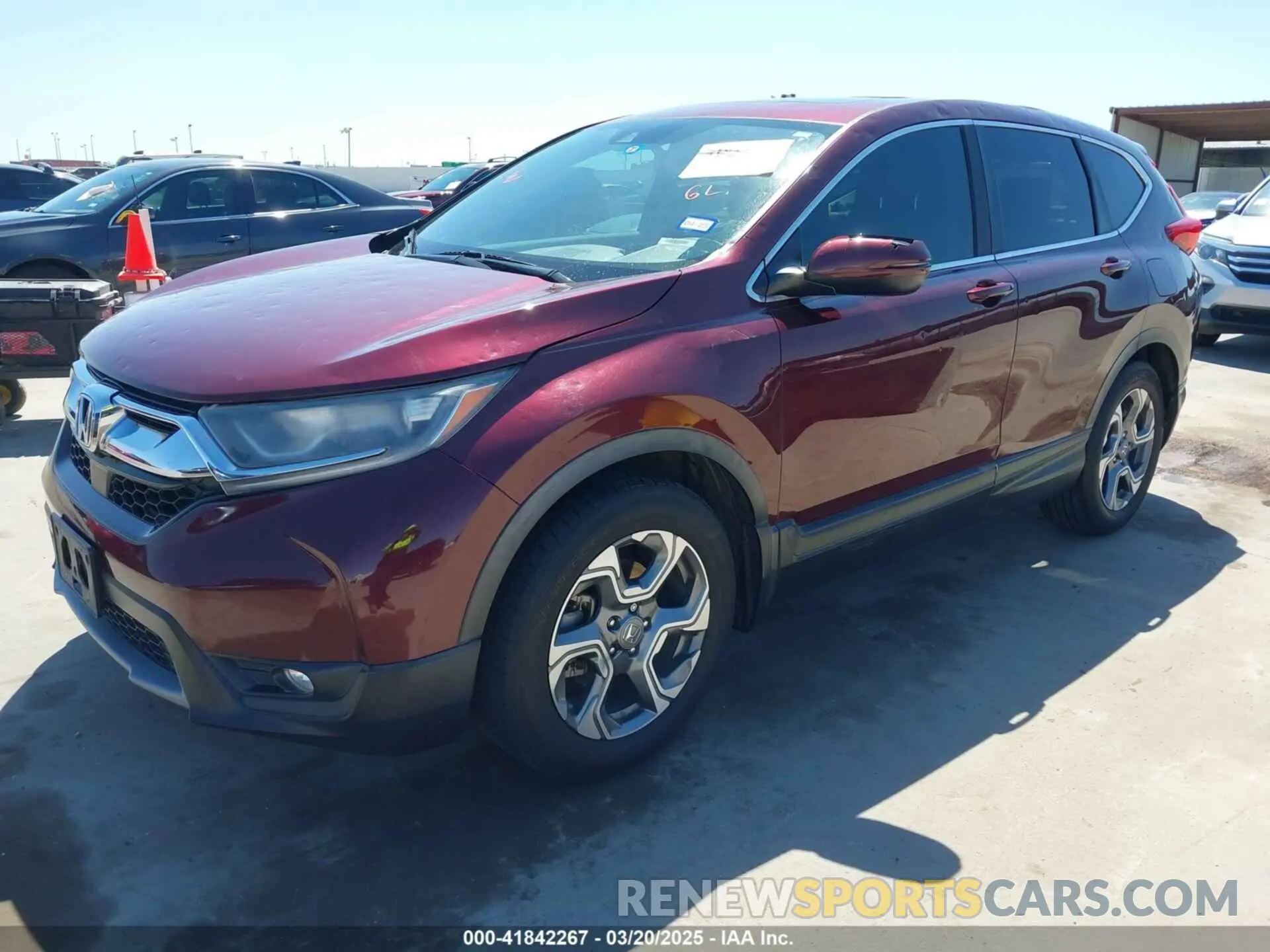2 Photograph of a damaged car 5J6RW1H85KL002165 HONDA CR-V 2019