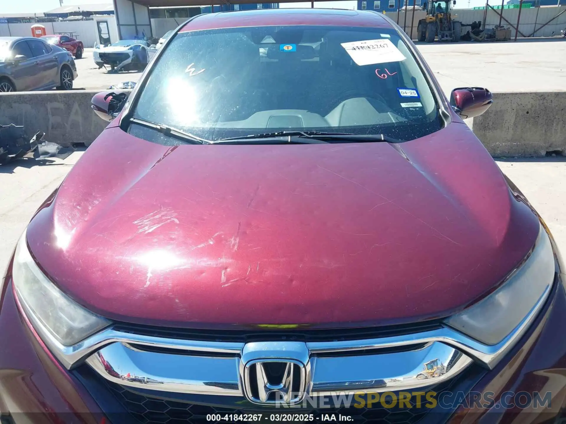 6 Photograph of a damaged car 5J6RW1H85KL002165 HONDA CR-V 2019