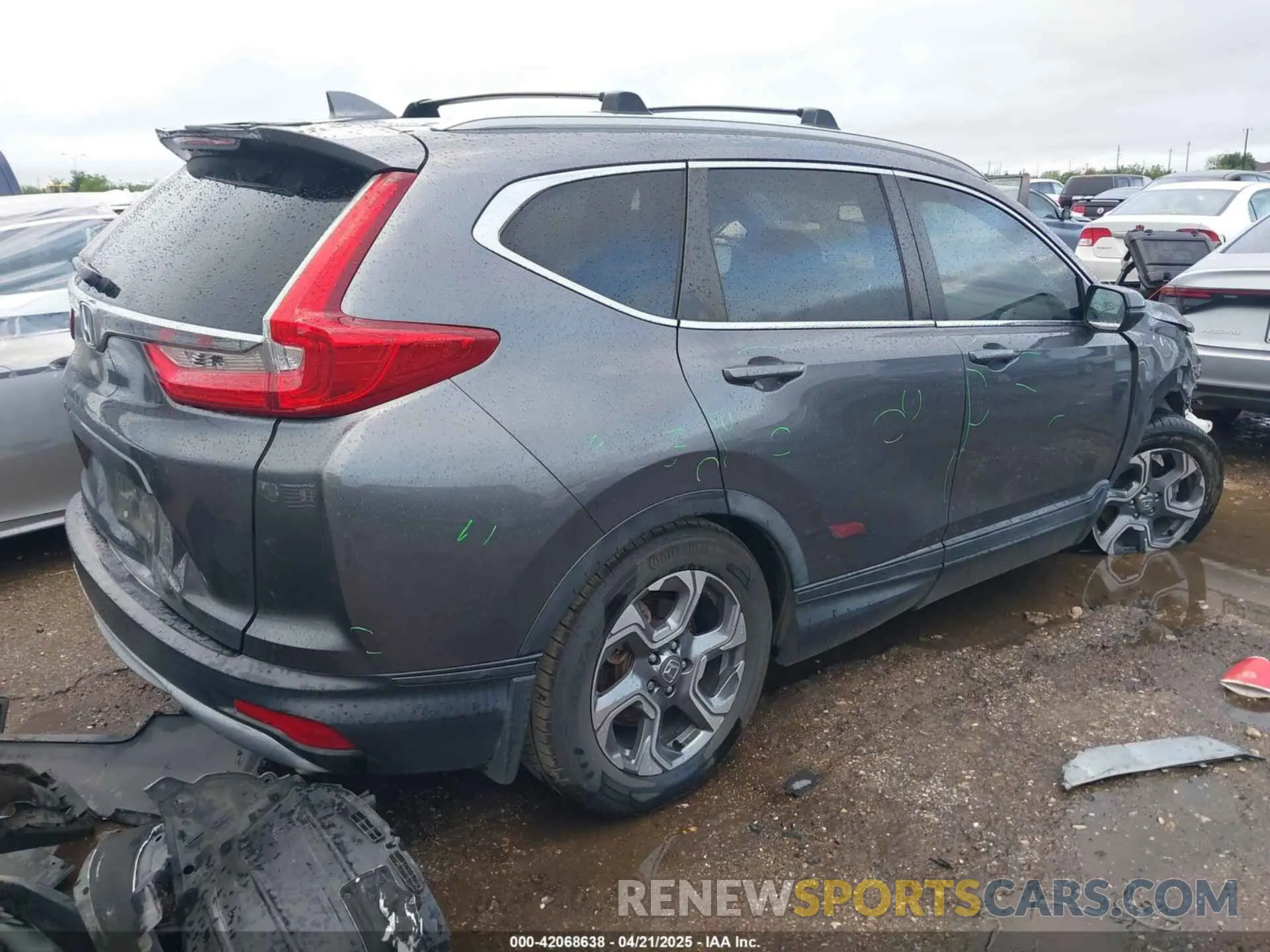 4 Фотография поврежденного автомобиля 5J6RW1H87KA027189 HONDA CR-V 2019