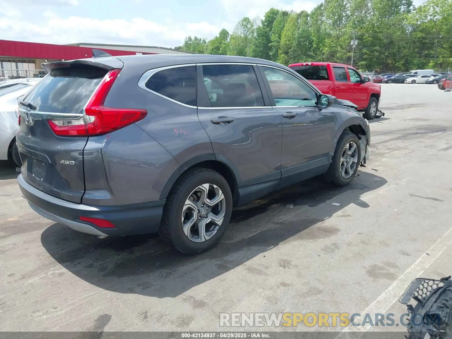 4 Фотография поврежденного автомобиля 5J6RW2H51KL007925 HONDA CR-V 2019