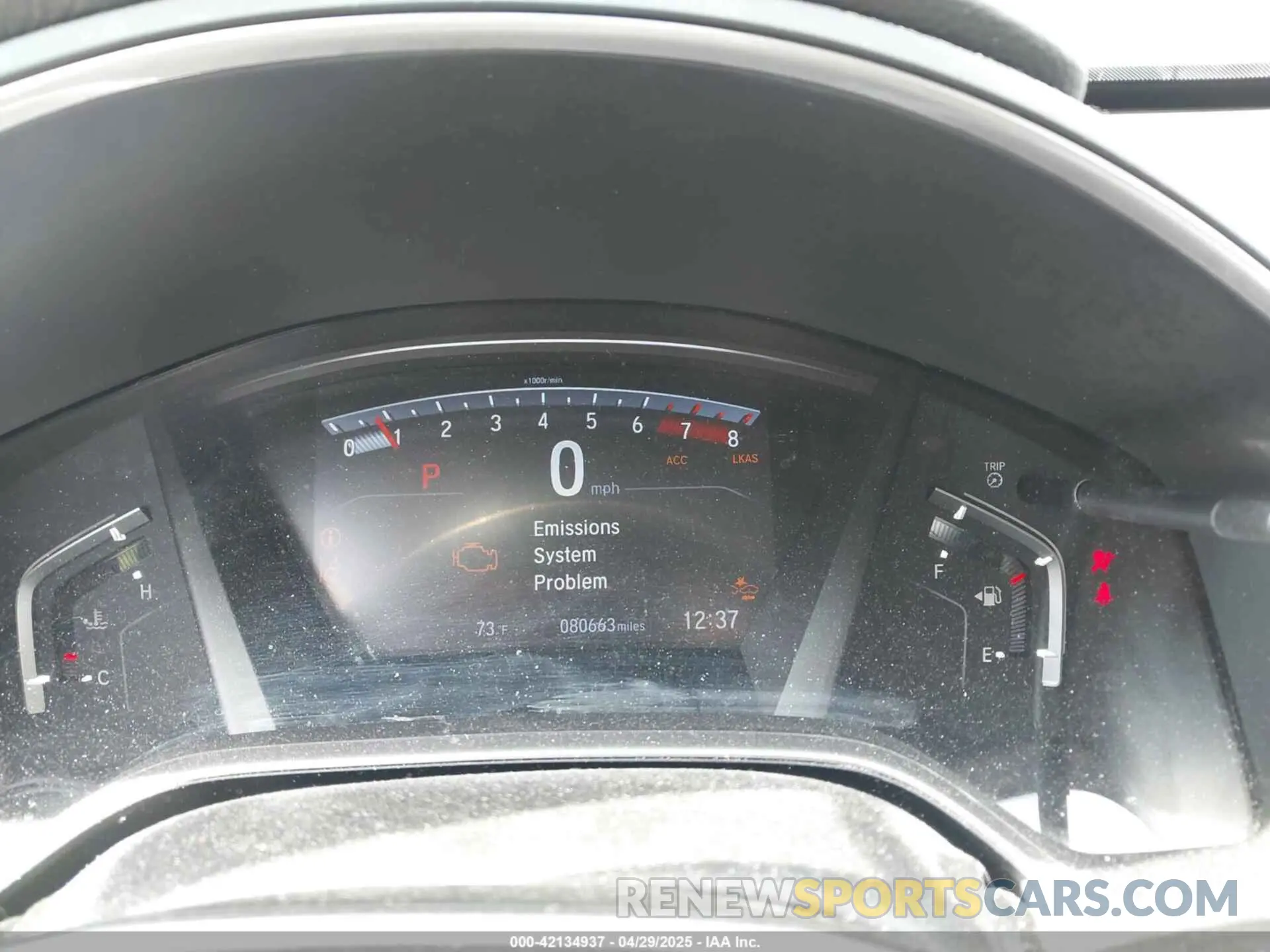 7 Фотография поврежденного автомобиля 5J6RW2H51KL007925 HONDA CR-V 2019