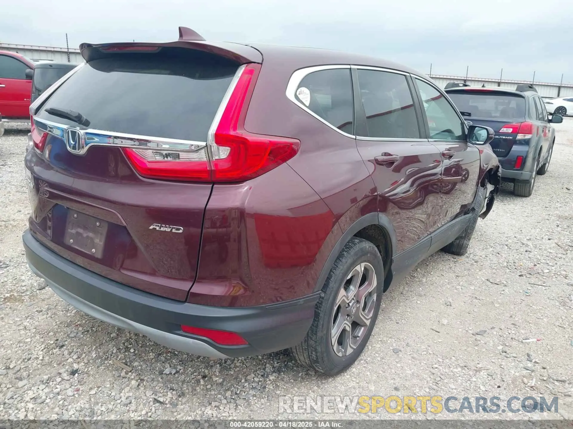 4 Фотография поврежденного автомобиля 5J6RW2H56KL007712 HONDA CR-V 2019