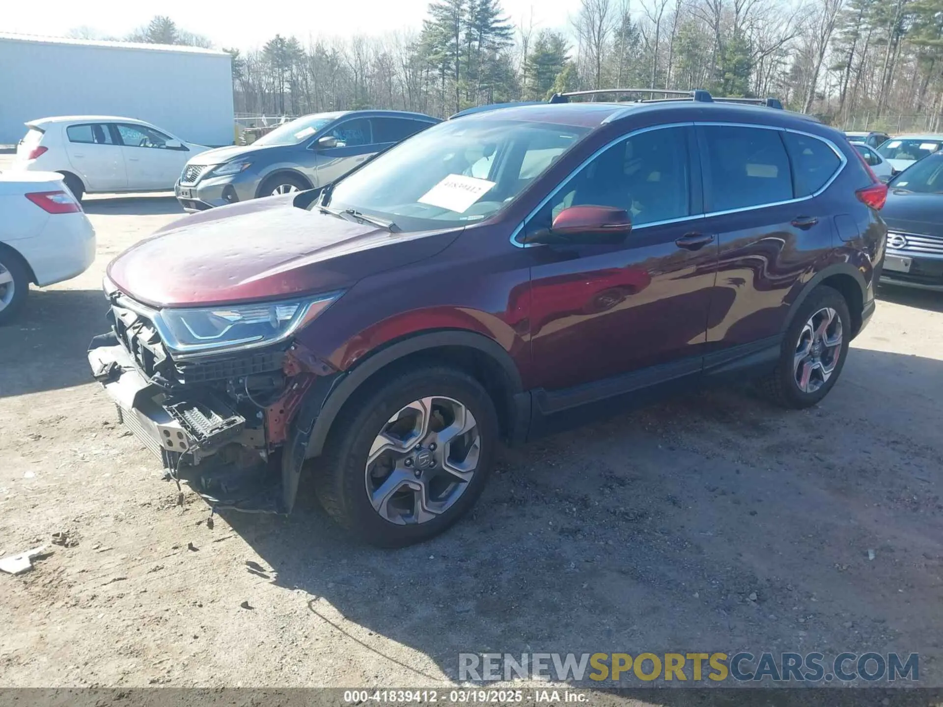 2 Photograph of a damaged car 5J6RW2H56KL009251 HONDA CR-V 2019