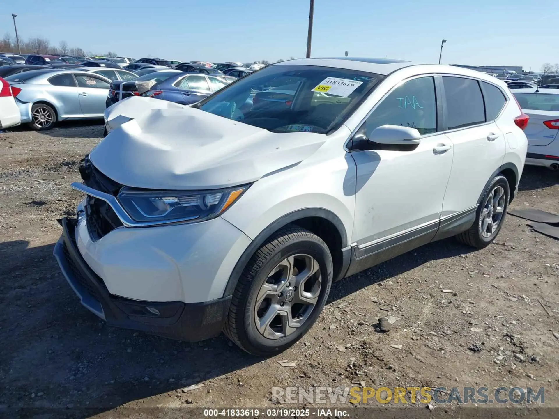 2 Фотография поврежденного автомобиля 5J6RW2H57KL030092 HONDA CR-V 2019