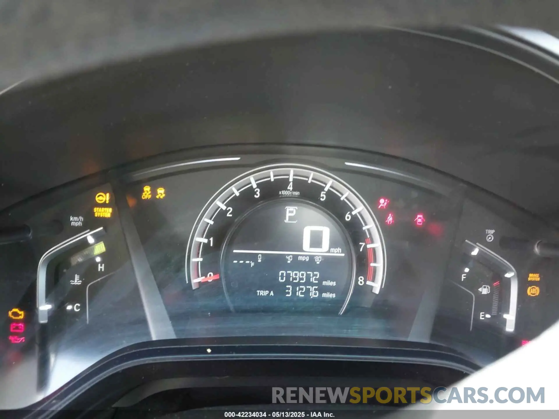 7 Photograph of a damaged car 5J6RW5H37KL004432 HONDA CR-V 2019