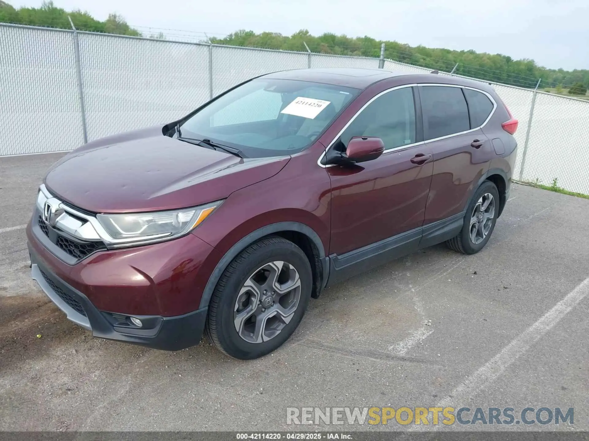 2 Photograph of a damaged car 7FARW1H80KE013409 HONDA CR-V 2019