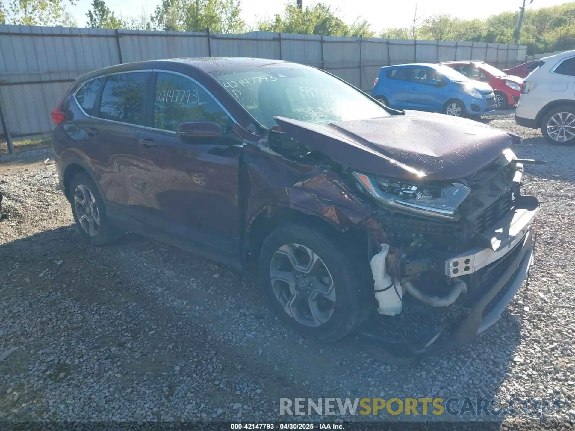 1 Photograph of a damaged car 7FARW2H53KE024108 HONDA CR-V 2019
