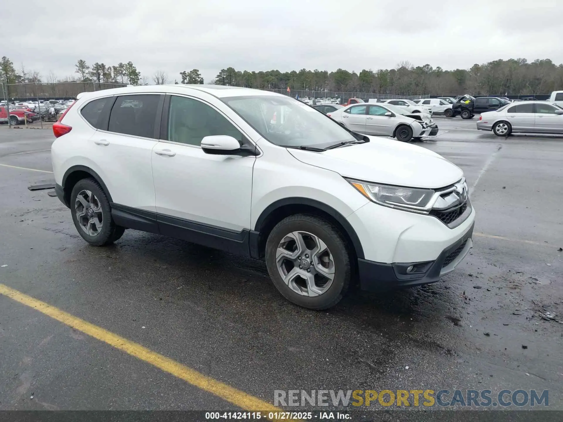 1 Photograph of a damaged car 7FARW2H53KE040602 HONDA CR-V 2019