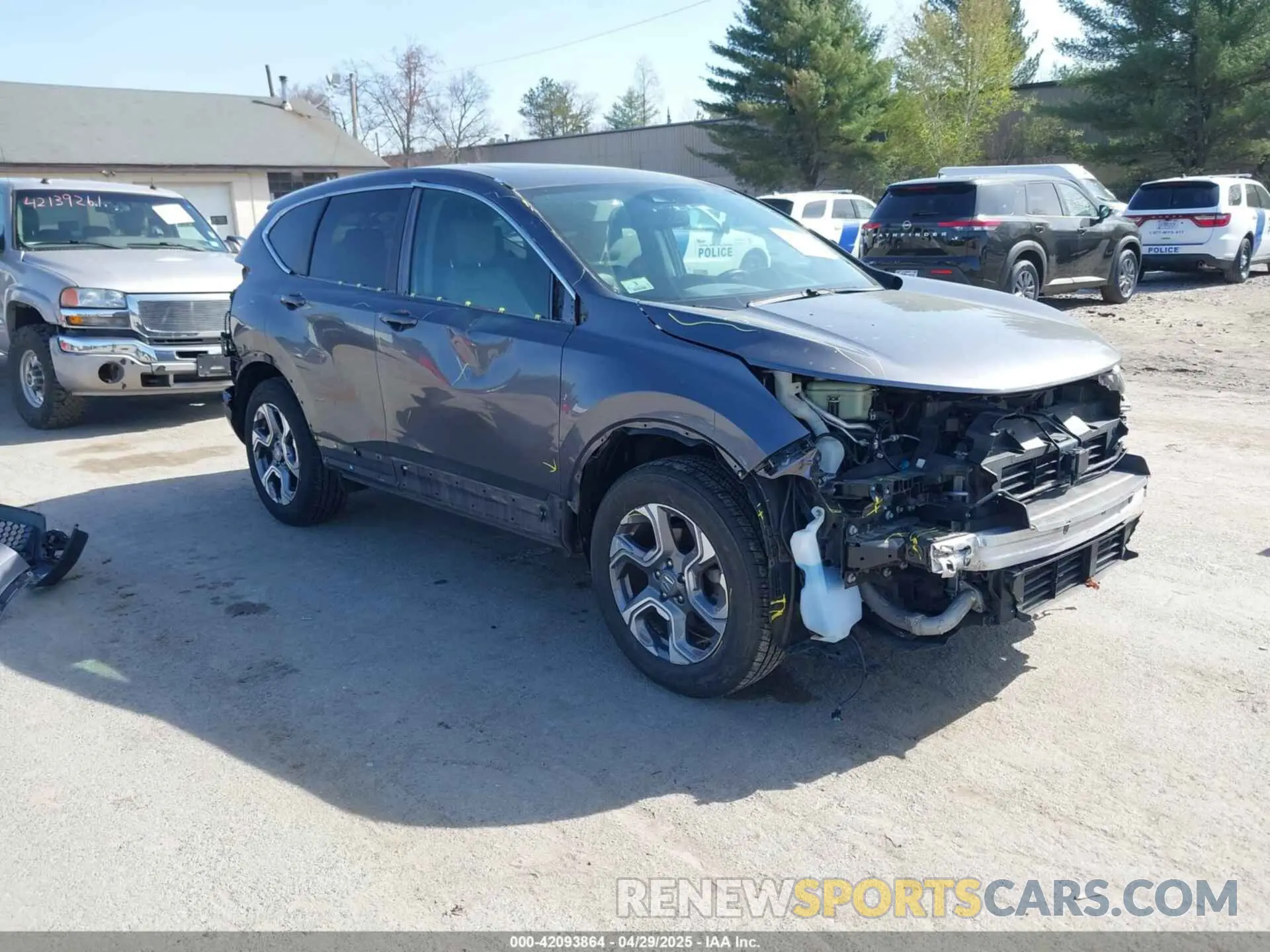 1 Photograph of a damaged car JHLRW2H81KX013073 HONDA CR-V 2019