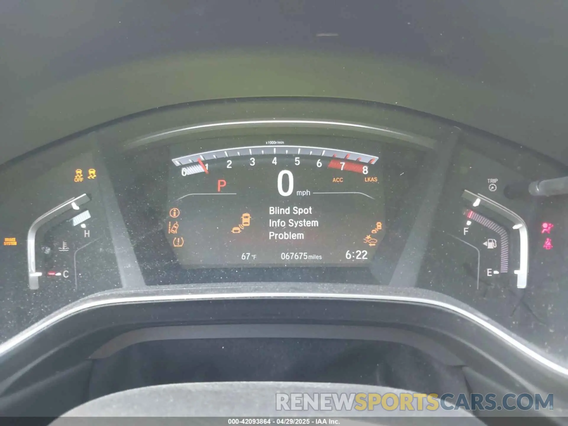 16 Photograph of a damaged car JHLRW2H81KX013073 HONDA CR-V 2019