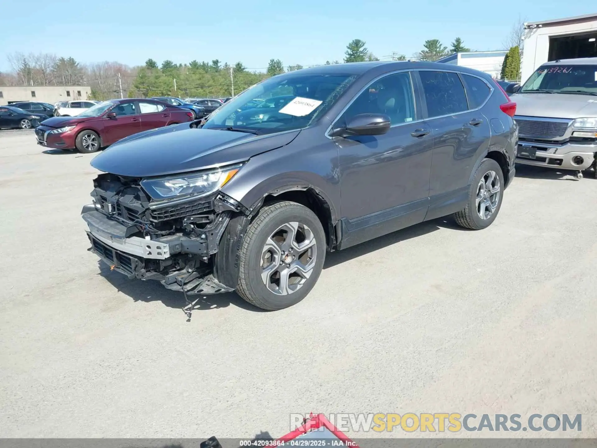 2 Photograph of a damaged car JHLRW2H81KX013073 HONDA CR-V 2019