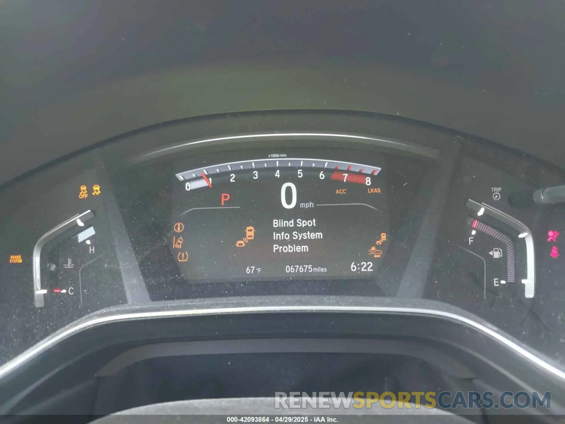 7 Photograph of a damaged car JHLRW2H81KX013073 HONDA CR-V 2019