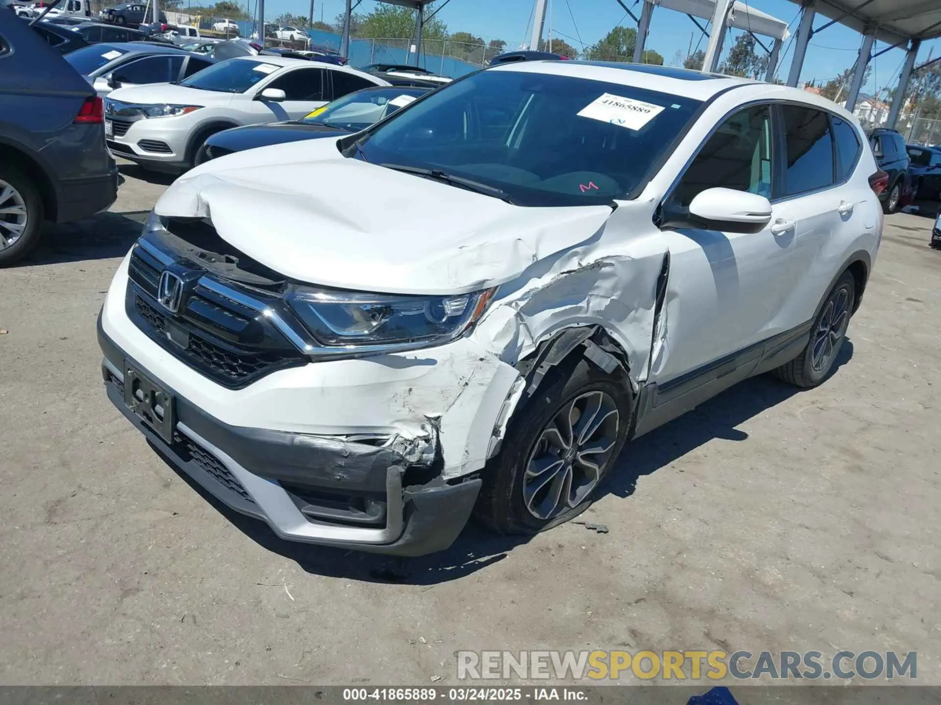 2 Photograph of a damaged car 2HKRW1H54LH422078 HONDA CR-V 2020