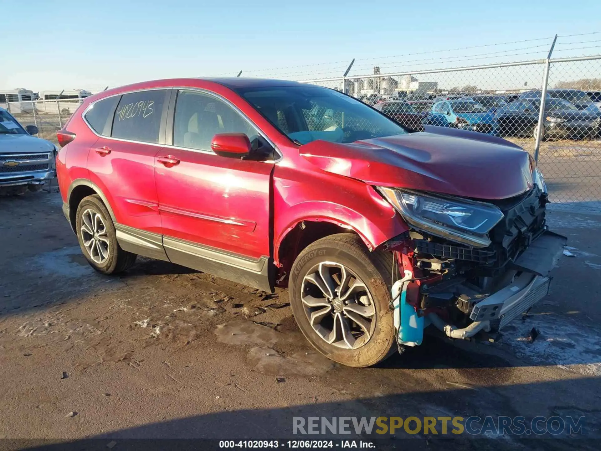1 Photograph of a damaged car 2HKRW2H52LH603895 HONDA CR-V 2020