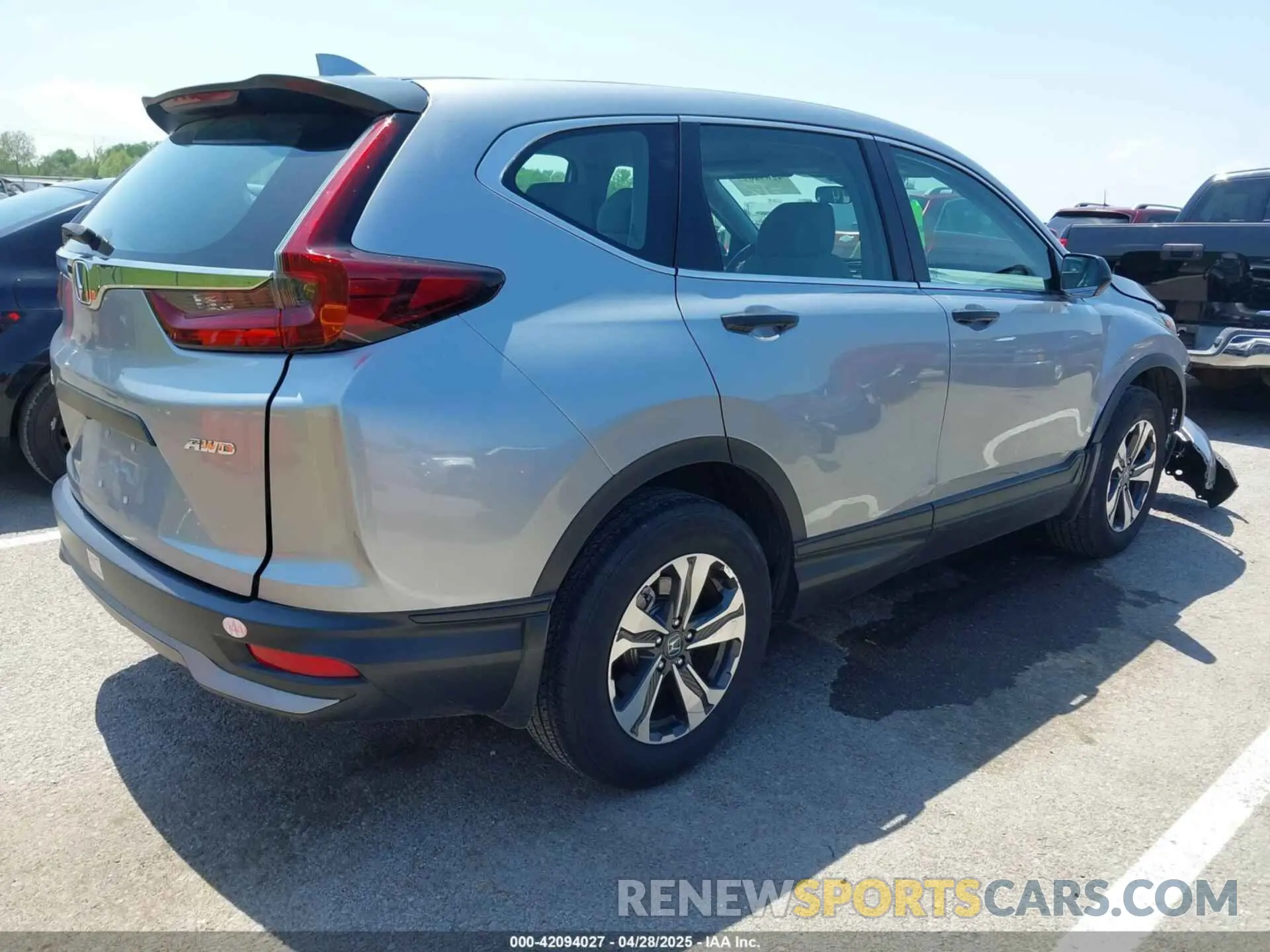 4 Фотография поврежденного автомобиля 5J6RW2H24LA014970 HONDA CR-V 2020