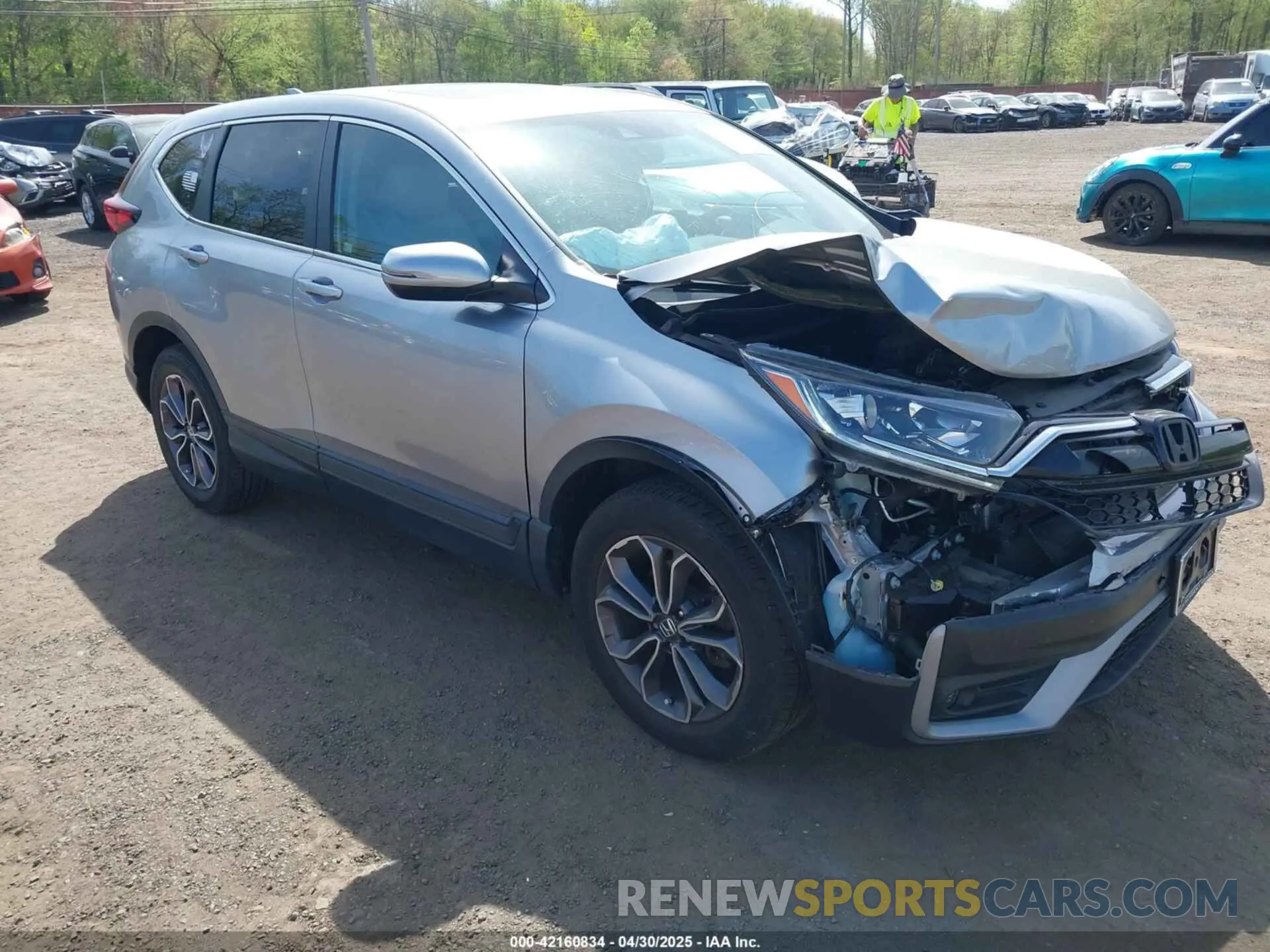 1 Photograph of a damaged car 5J6RW2H80LA022181 HONDA CR-V 2020