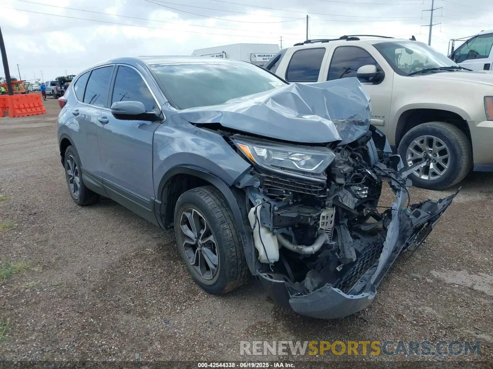 1 Photograph of a damaged car 2HKRW1H50MH405022 HONDA CR-V 2021