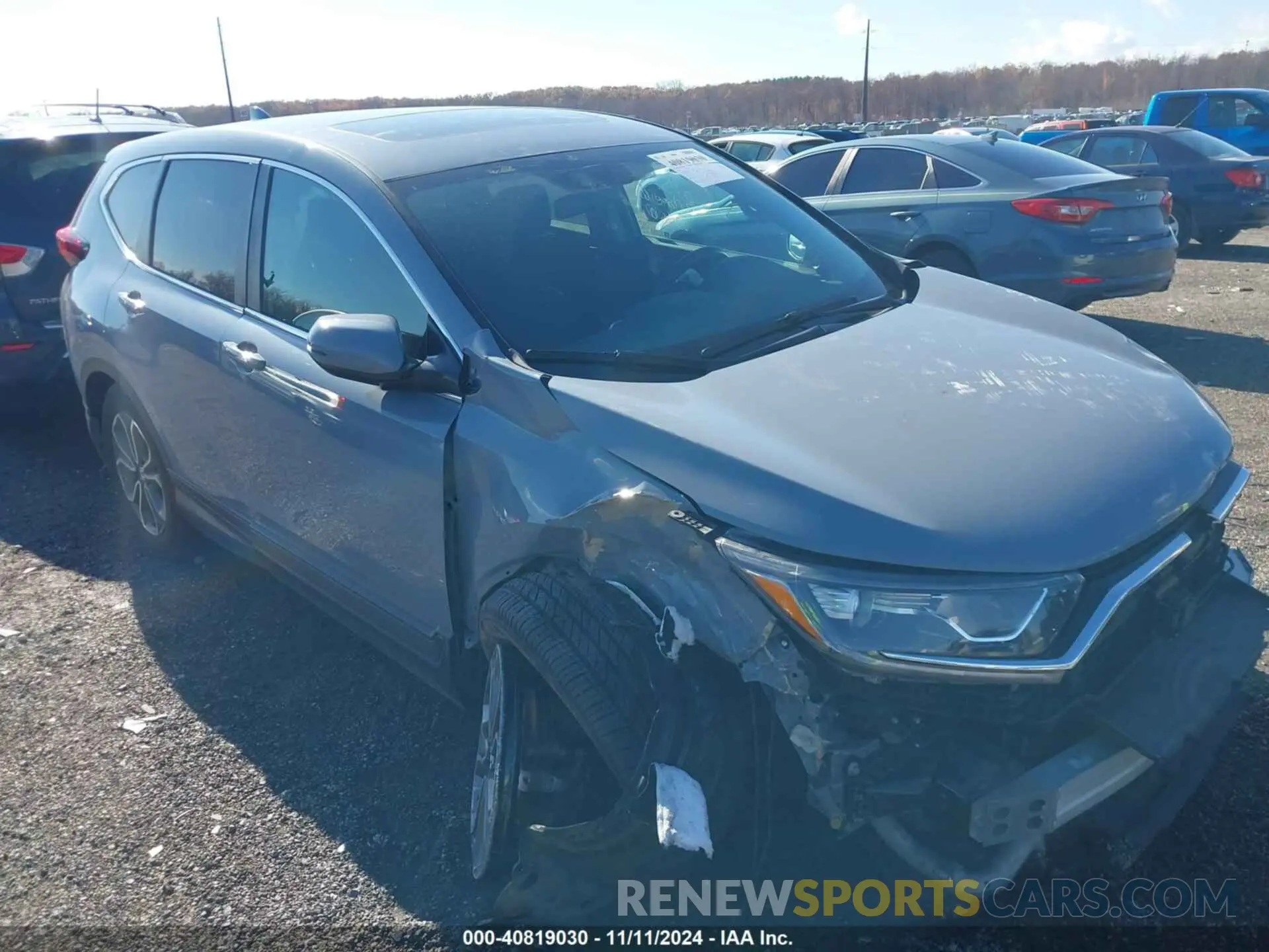1 Photograph of a damaged car 2HKRW2H53MH636650 HONDA CR-V 2021