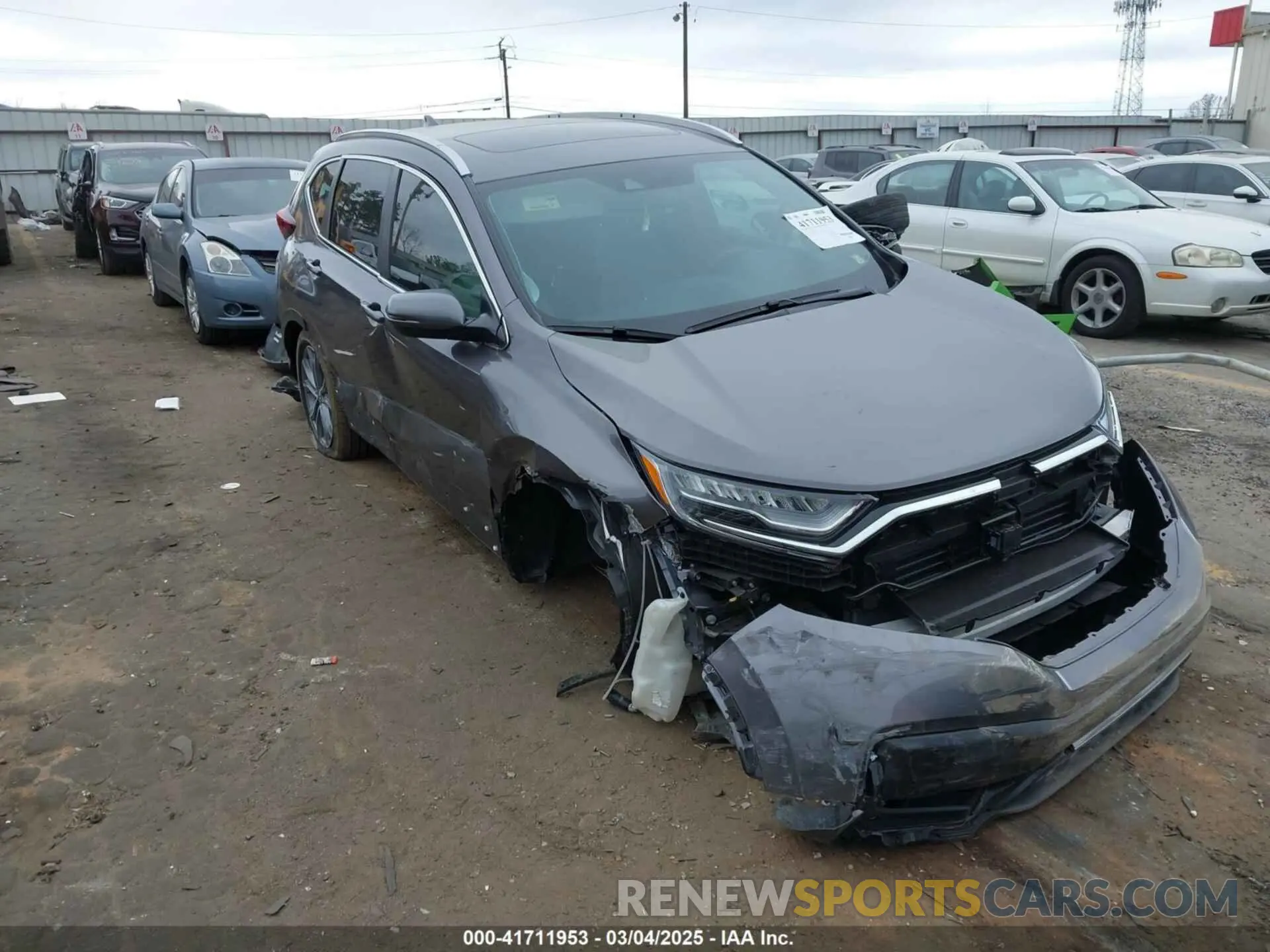 1 Photograph of a damaged car 2HKRW2H93MH675015 HONDA CR-V 2021