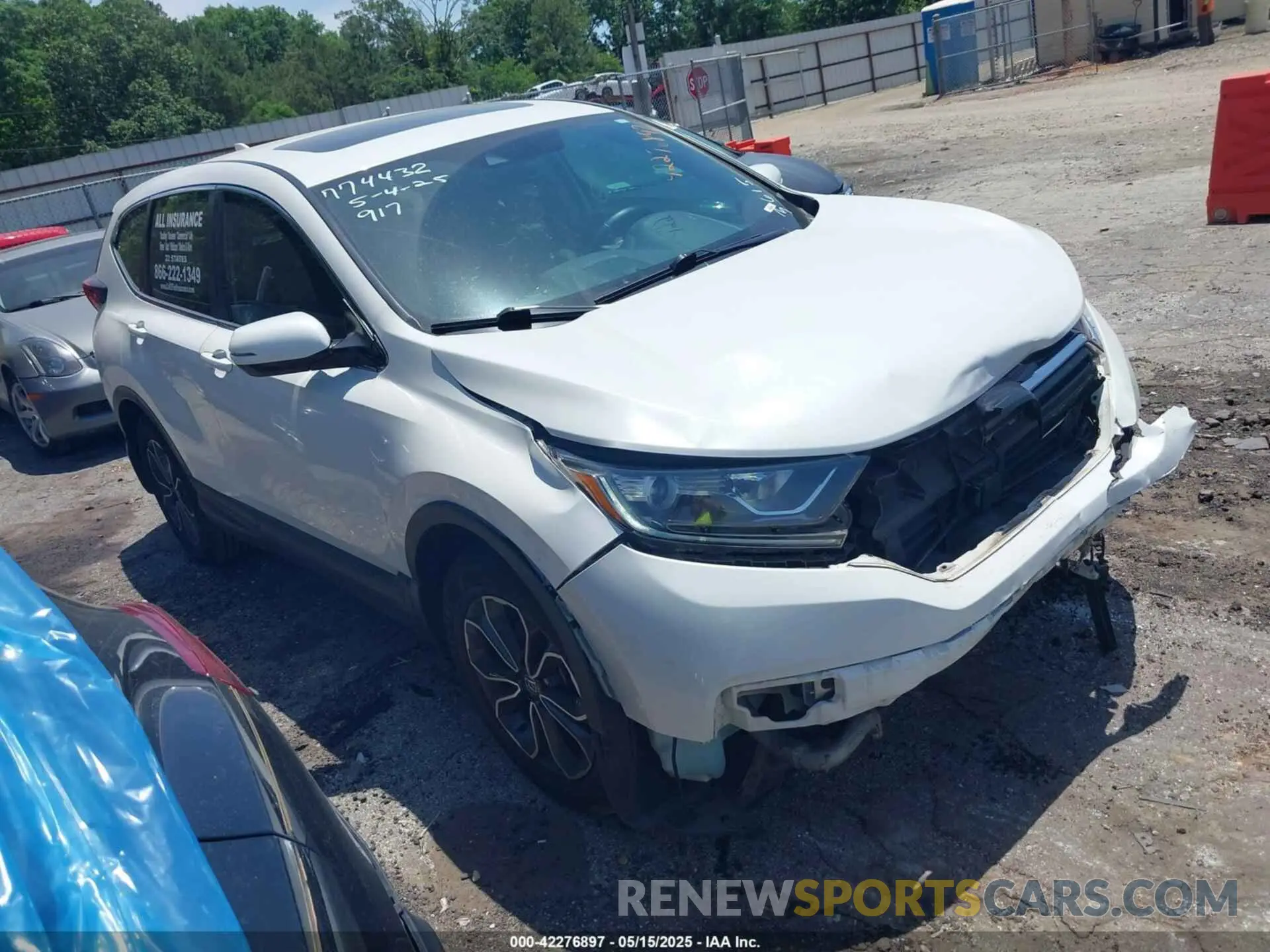 1 Photograph of a damaged car 5J6RW1H54MA013615 HONDA CR-V 2021