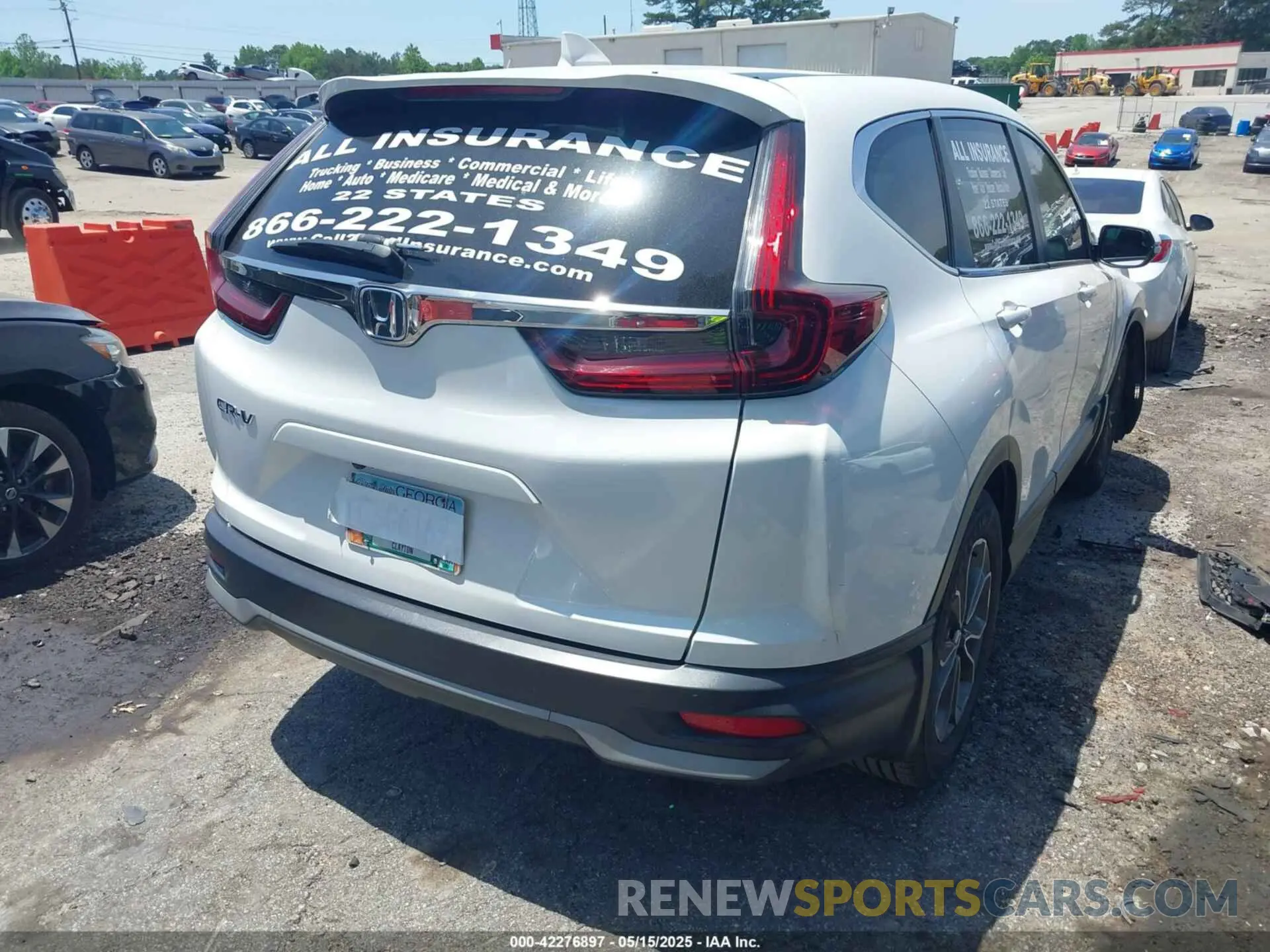 4 Photograph of a damaged car 5J6RW1H54MA013615 HONDA CR-V 2021