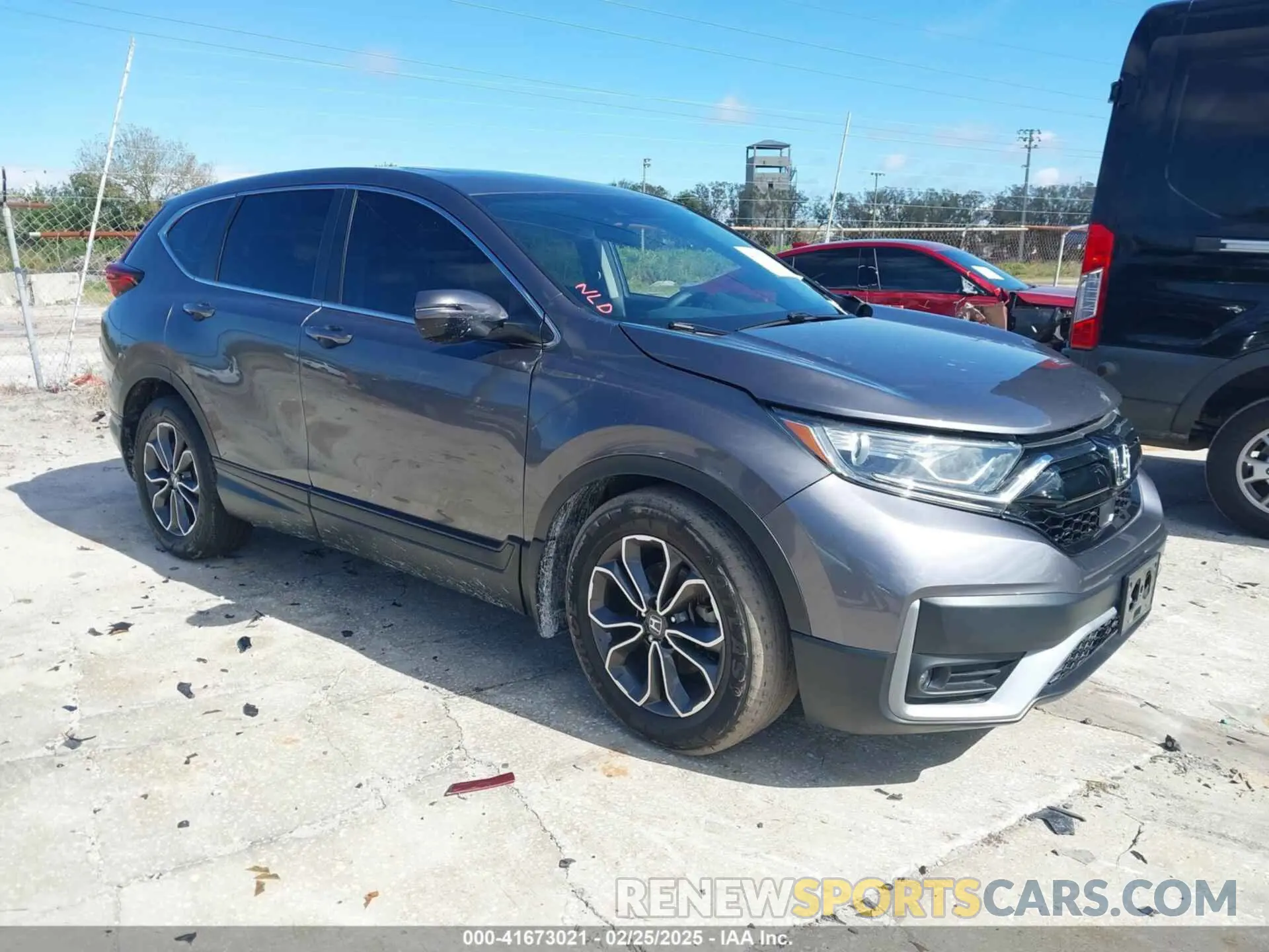 1 Photograph of a damaged car 5J6RW1H57MA006626 HONDA CR-V 2021