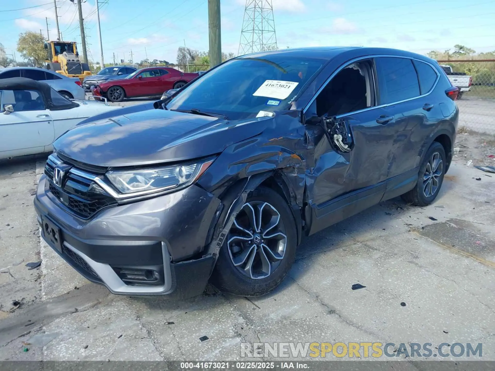 2 Photograph of a damaged car 5J6RW1H57MA006626 HONDA CR-V 2021