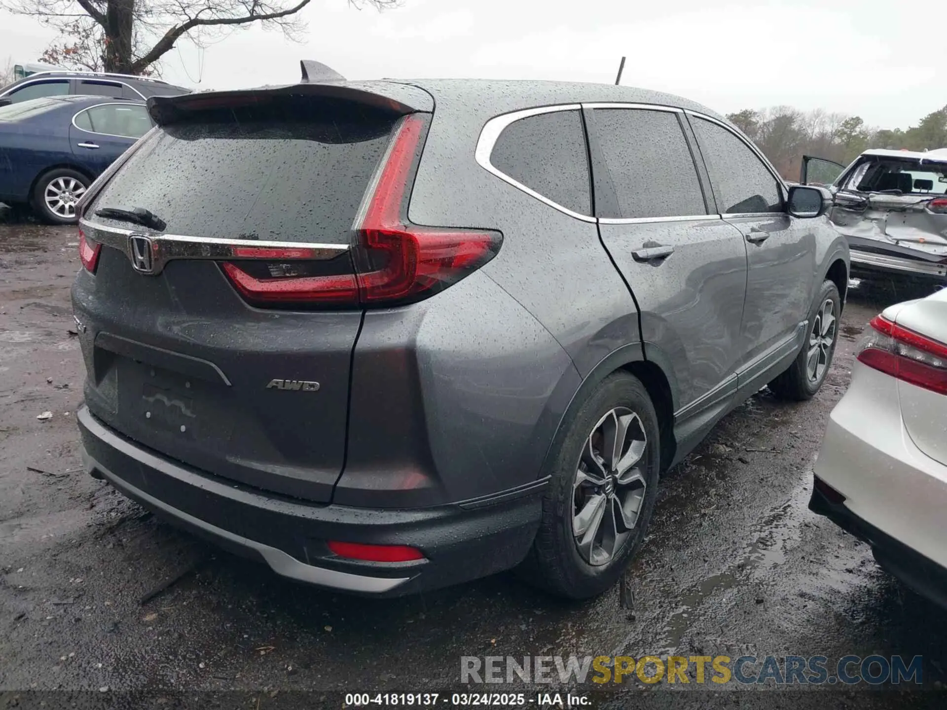 4 Фотография поврежденного автомобиля 5J6RW2H54MA010459 HONDA CR-V 2021